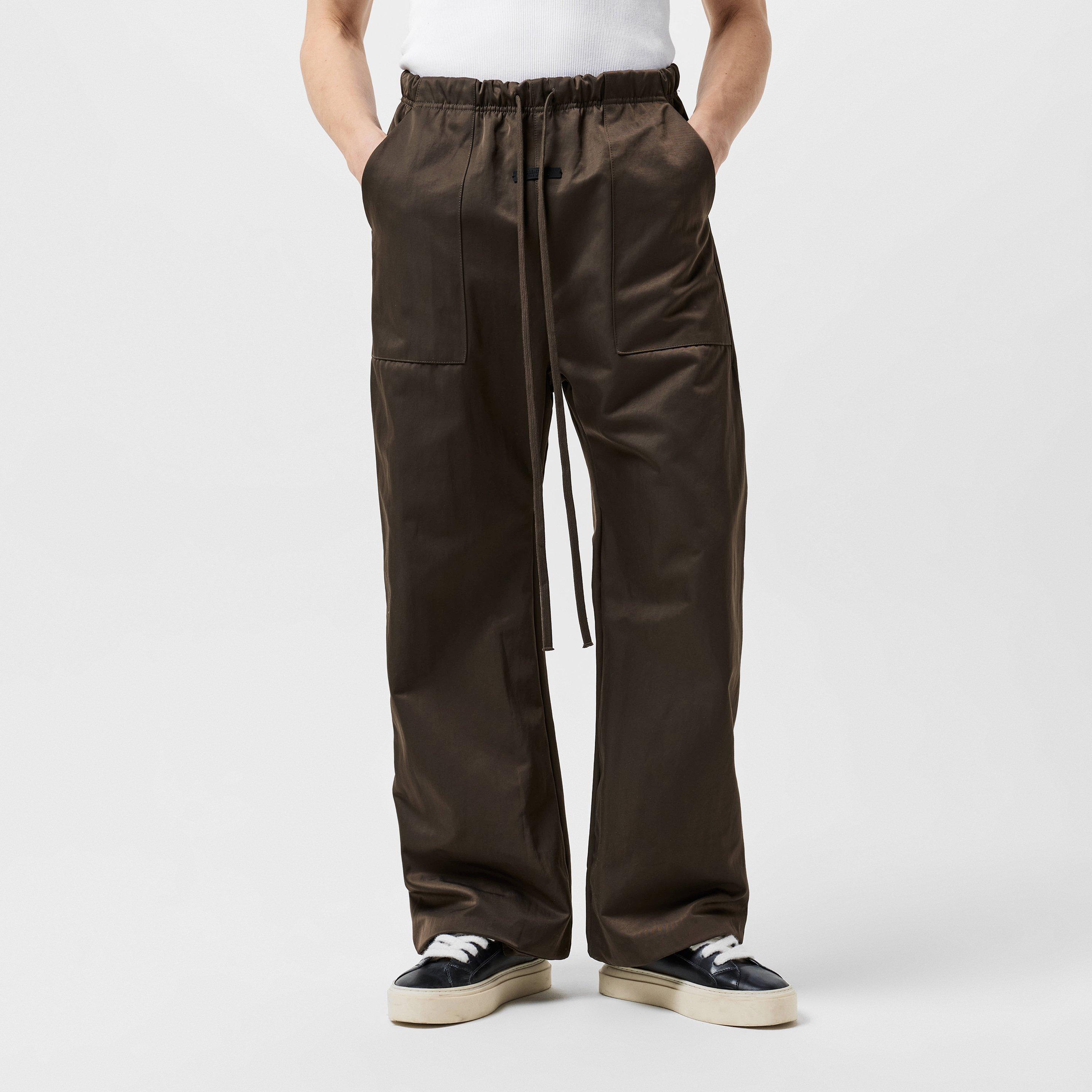 Brown - Fear Of God Essentials - Men's Textured Nylon Utility Cargo Trousers - 3