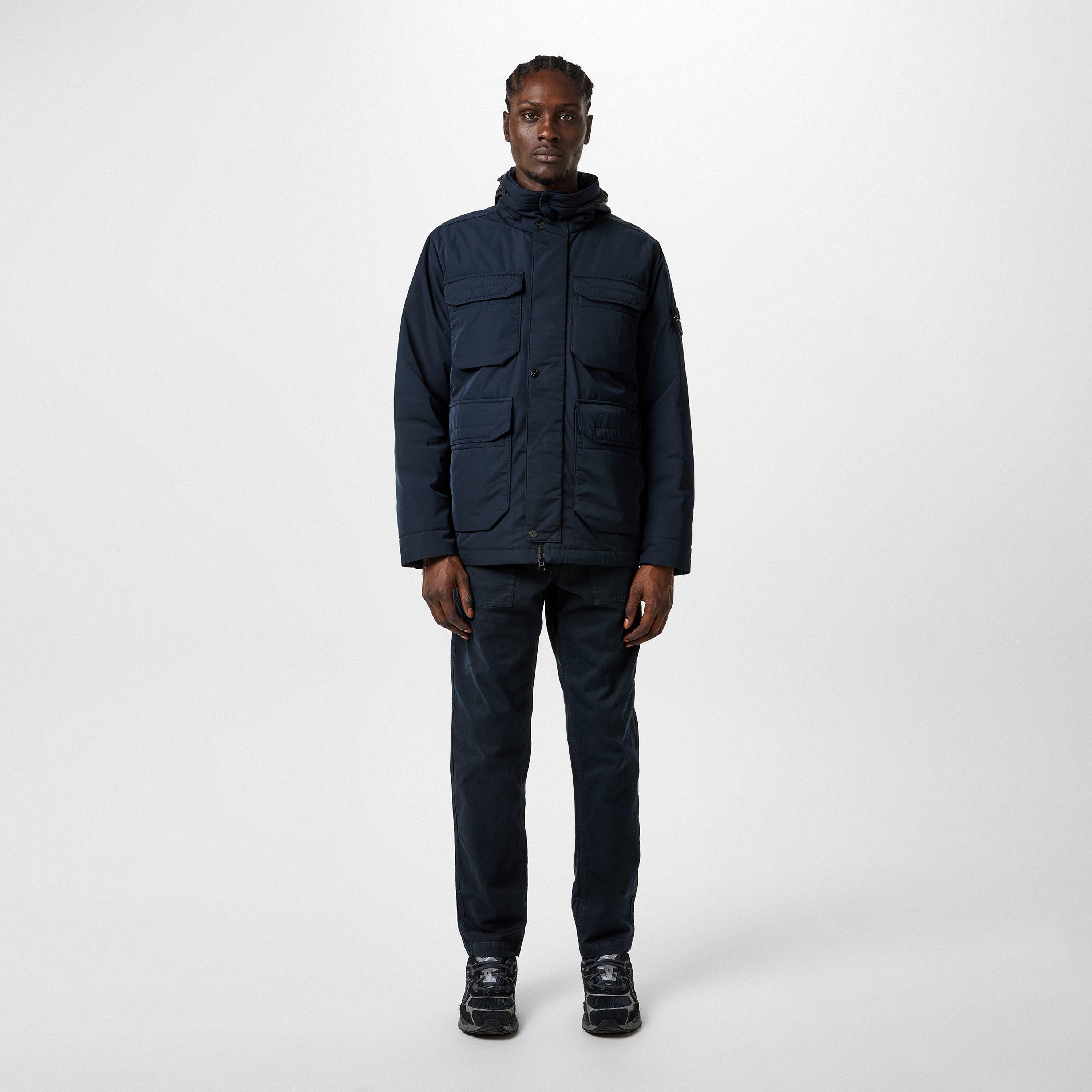 Navy V0120 - Stone Island - Badge Cargo Trousers - 4