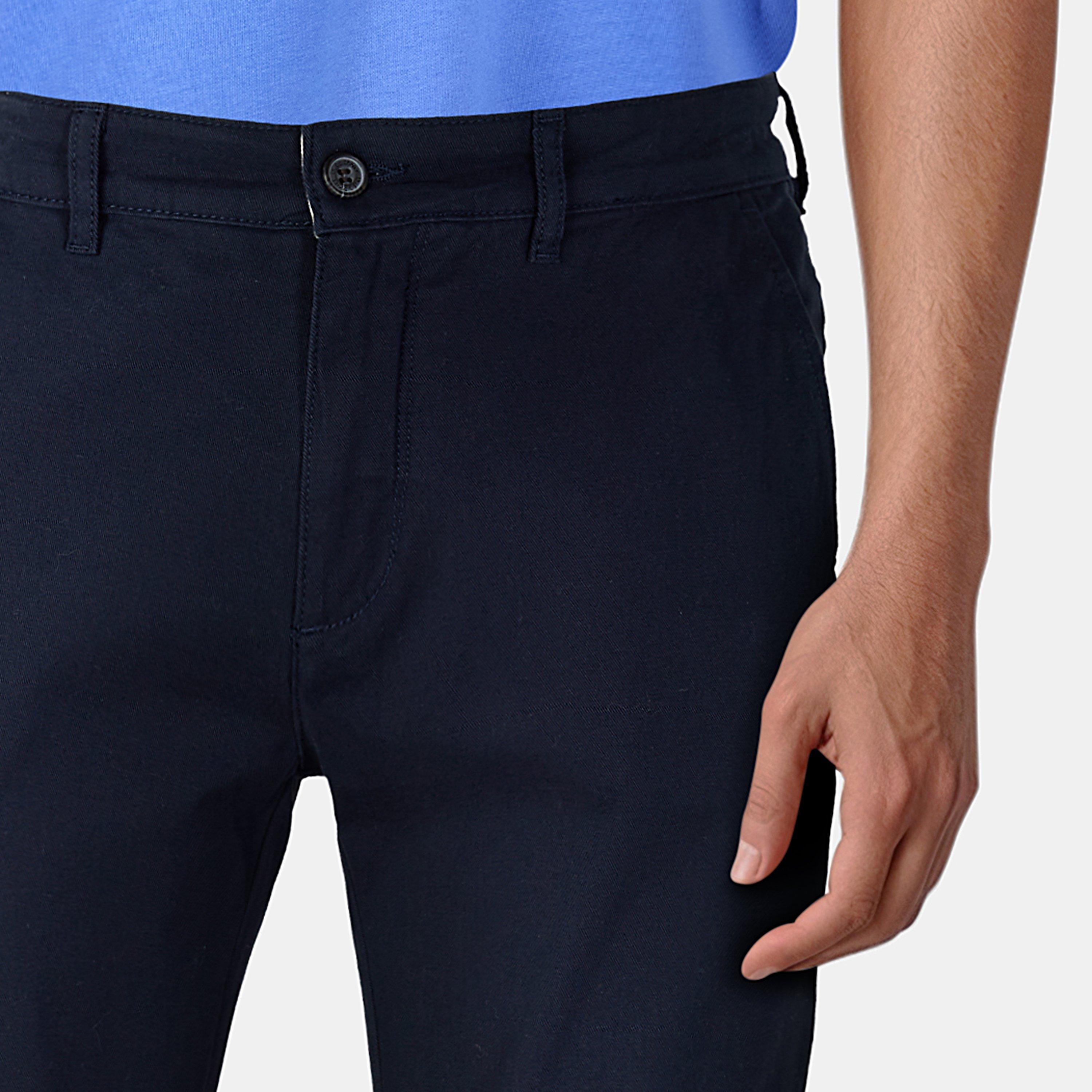 Dark Navy - Lyle and Scott - Men's Skinny Mid-Rise Chinos - 5