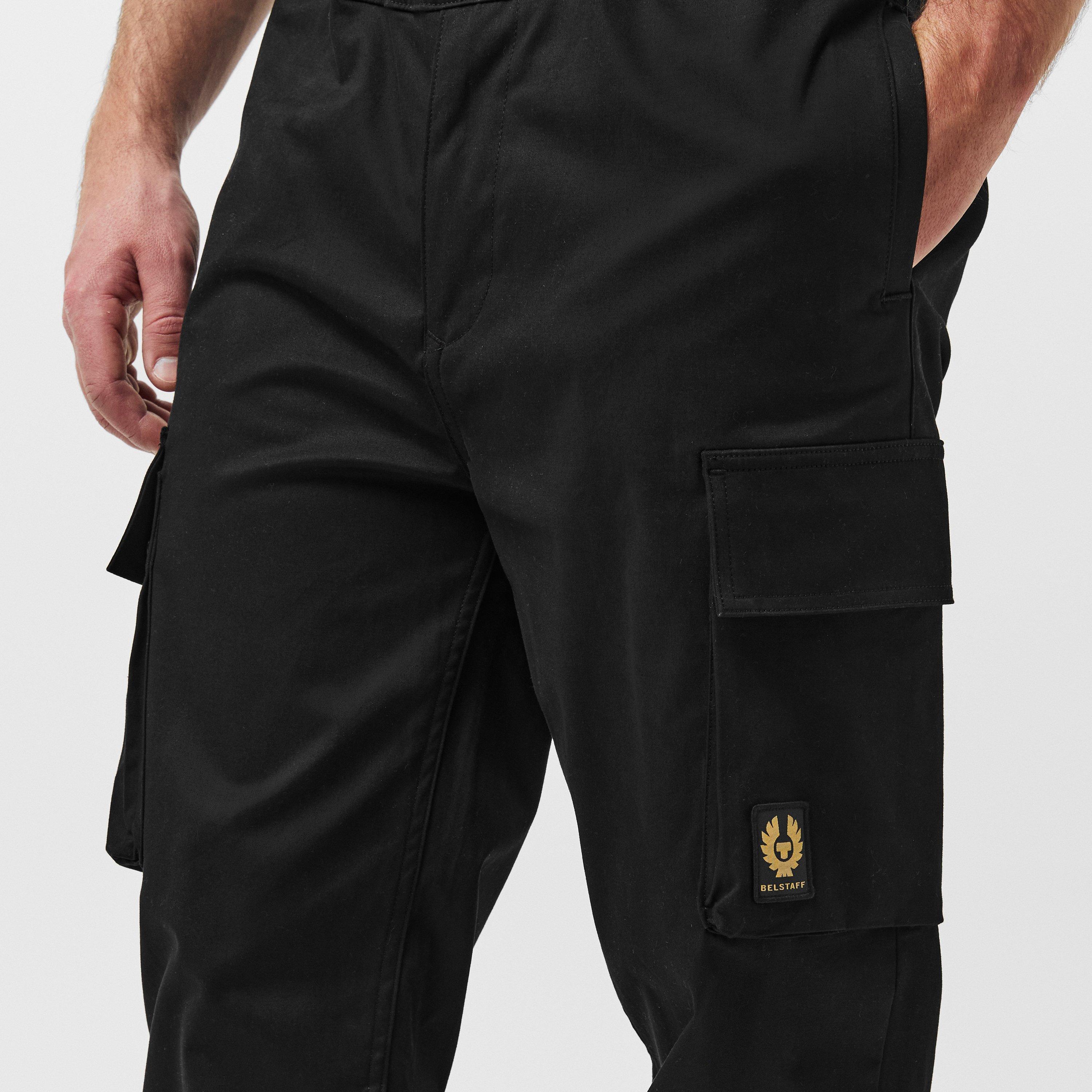 Black - Belstaff - Cargo Trousers - 5