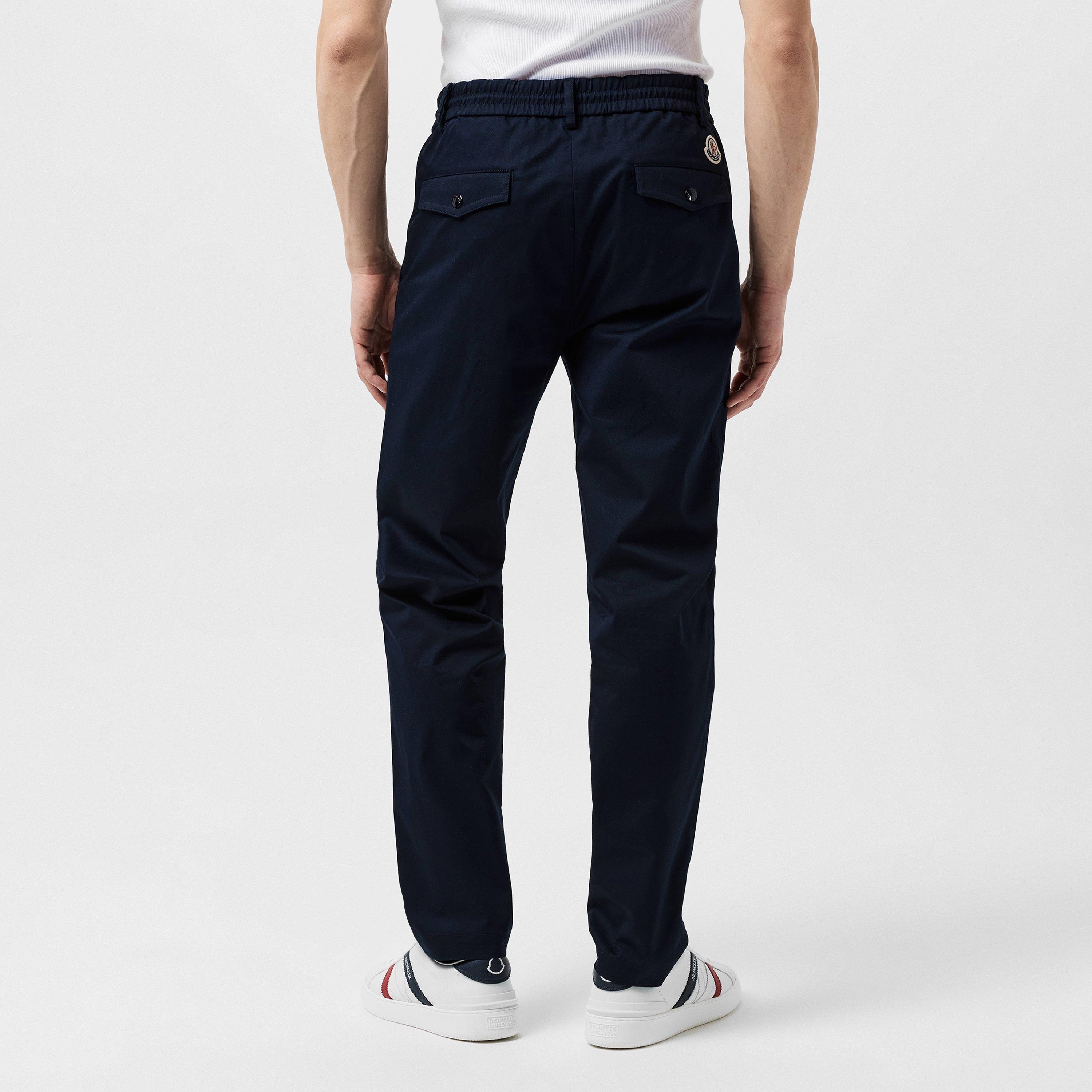 Navy 781 - Moncler - Logo Chino Trousers - 3