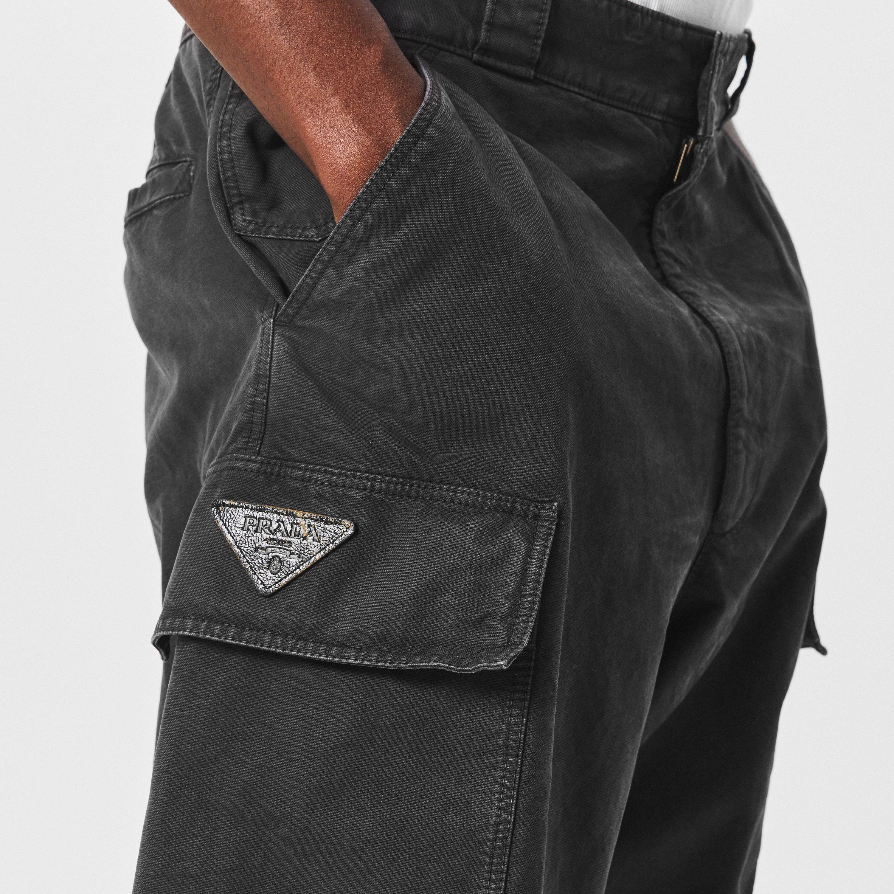Faded Black - Prada - Baggy Cargo Trousers - 5