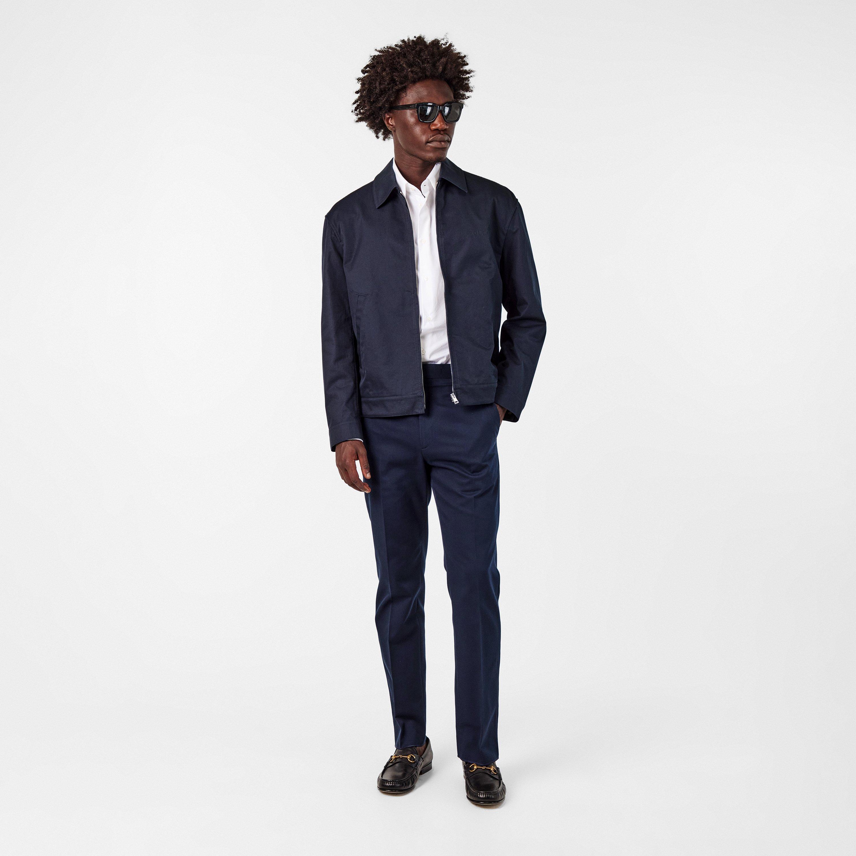 Urban Blue/Mix - Gucci - Web Gabardine Trousers - 6