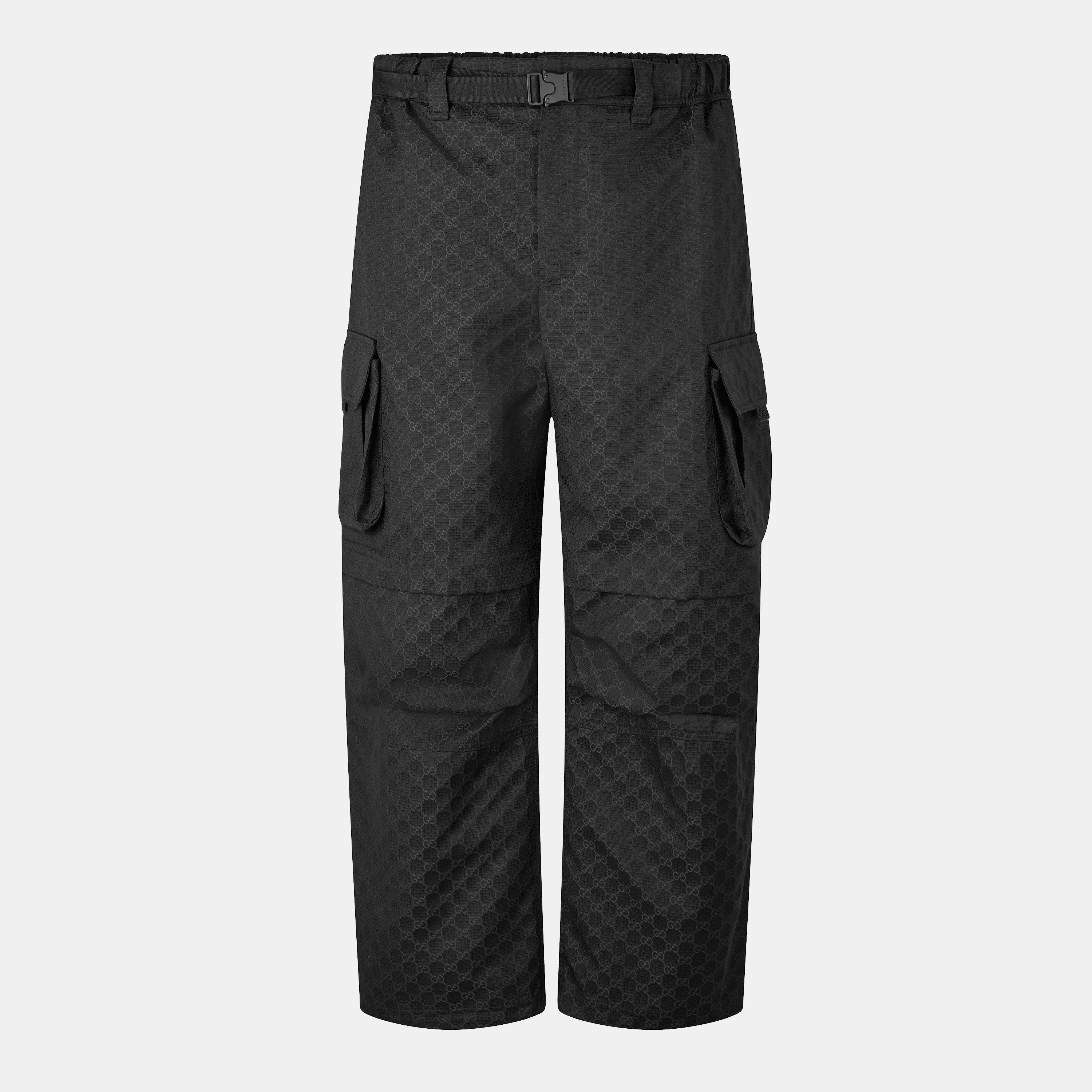 Gucci Gg Cargo Trousers - Black - L