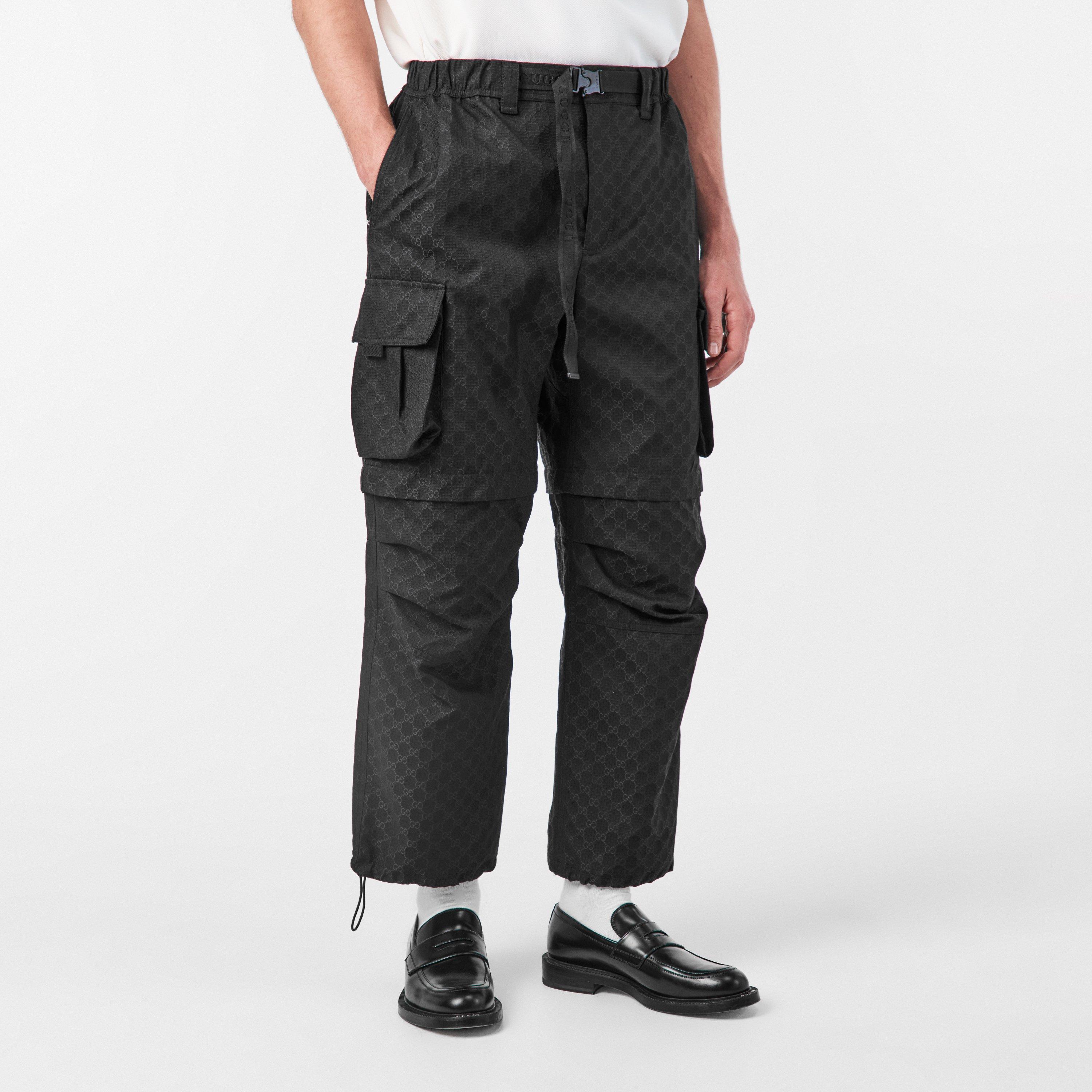 Black - Gucci - Gg Cargo Trousers - 3