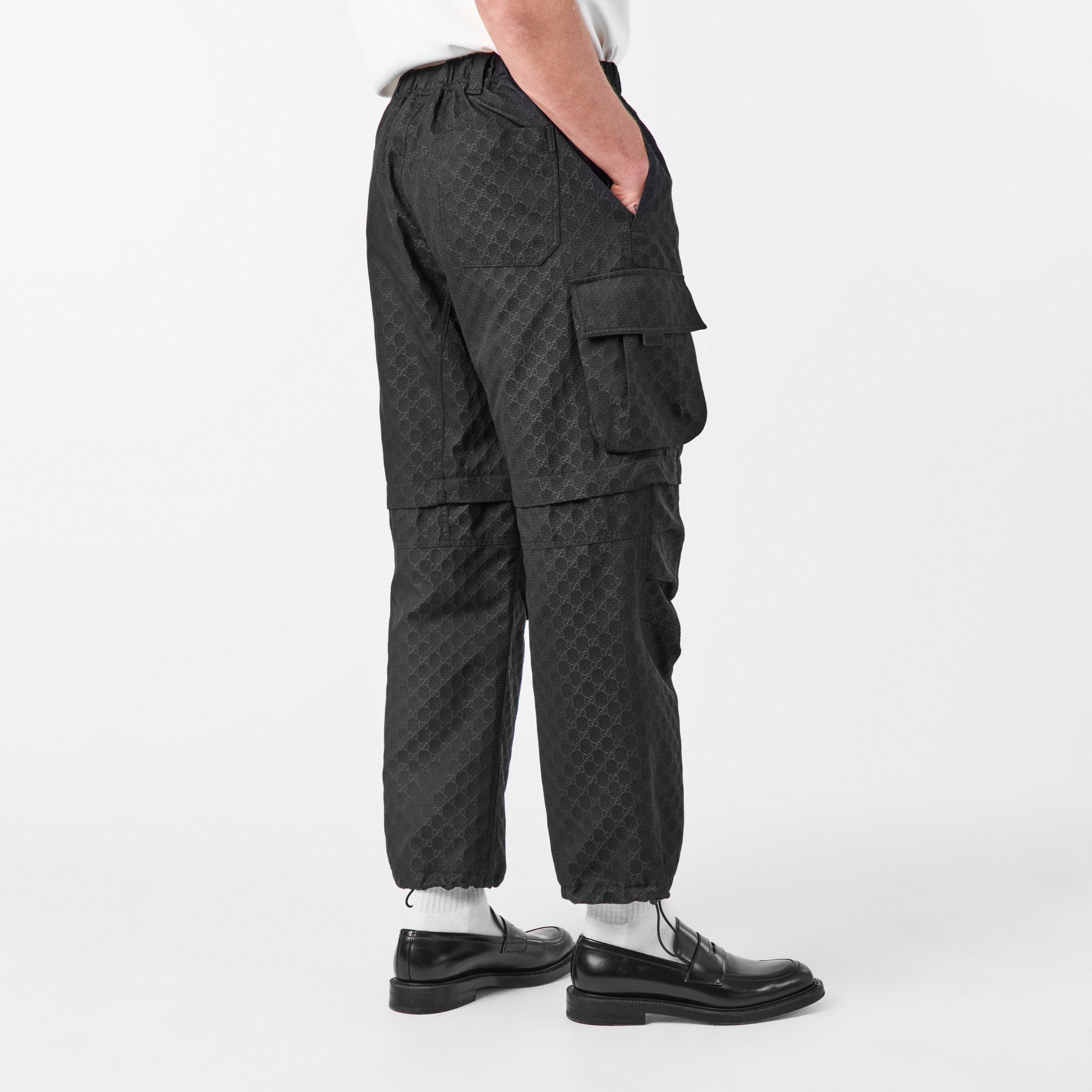 Black - Gucci - Gg Cargo Trousers - 4
