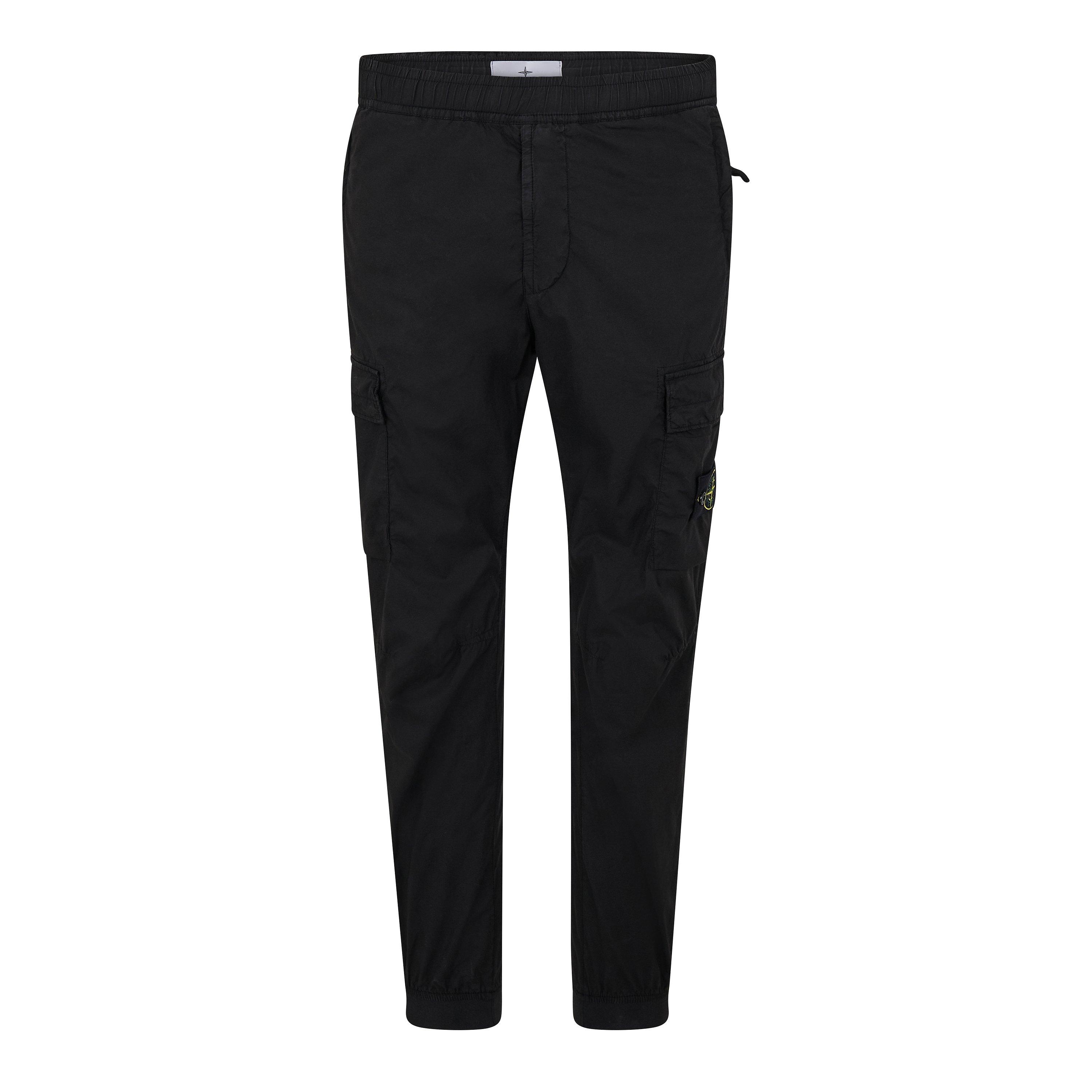 Nero V0029 - Stone Island - Men's Tela Cargo Trousers - 1