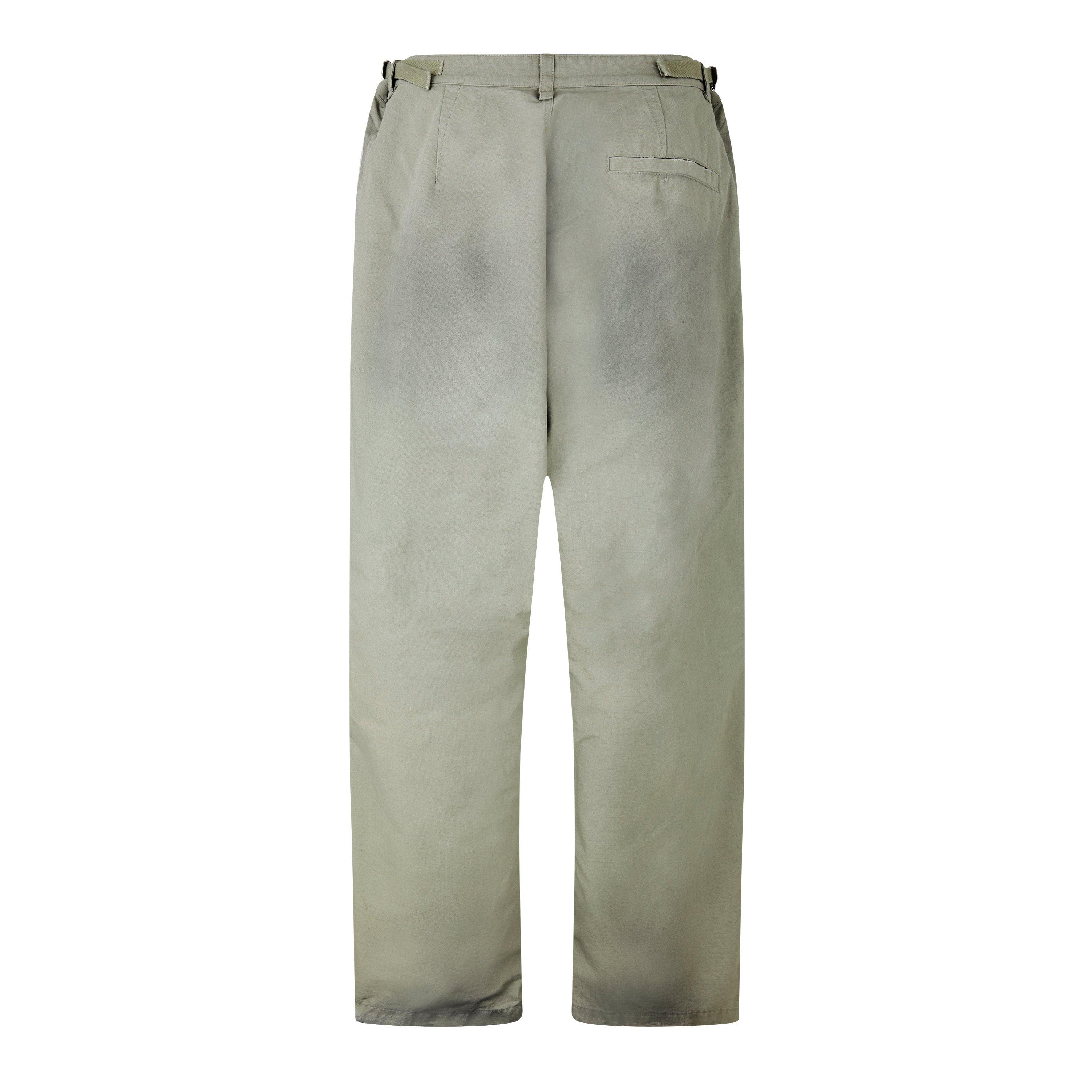 Military Beige - Balenciaga - Washed Wide Leg Utility Jeans - 2