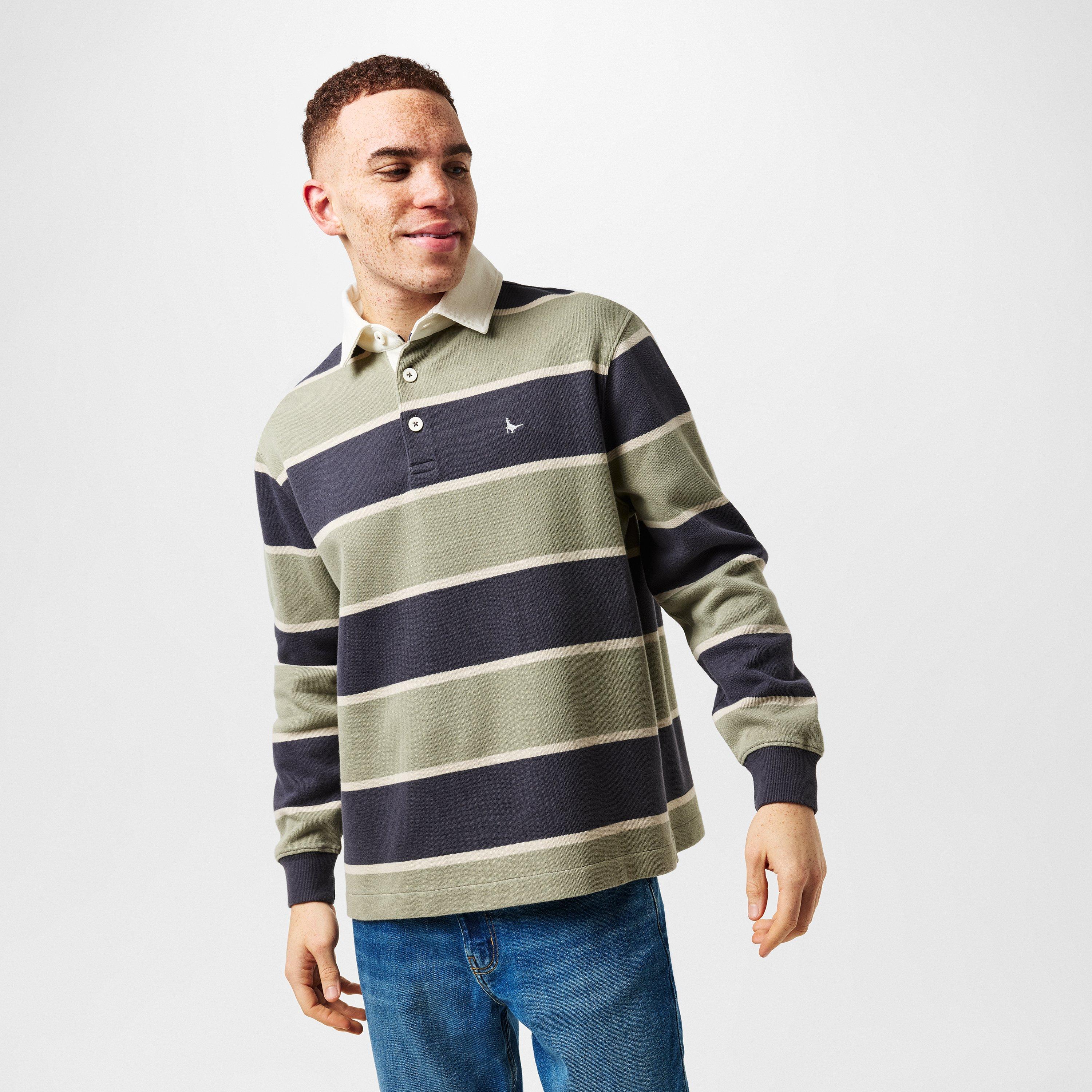 Rauchige Olive - Jack Wills - Stripe Crew Sweatshirt - 3