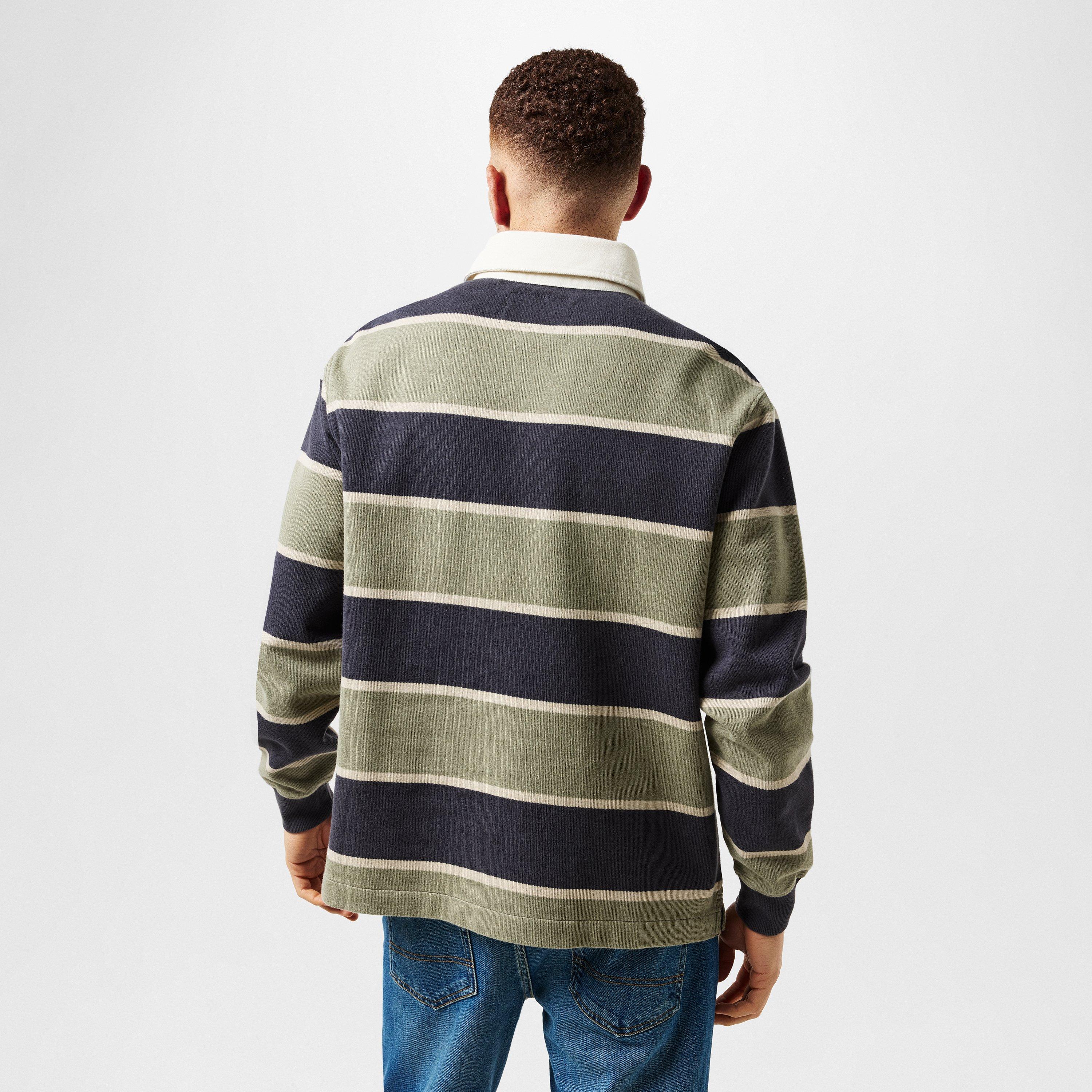 Rauchige Olive - Jack Wills - Stripe Crew Sweatshirt - 4