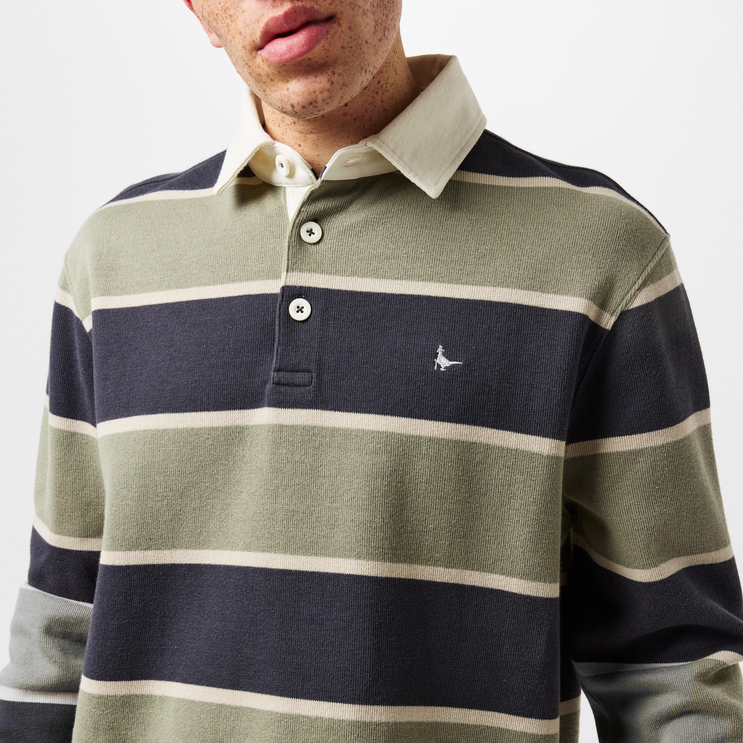 Rauchige Olive - Jack Wills - Stripe Crew Sweatshirt - 5