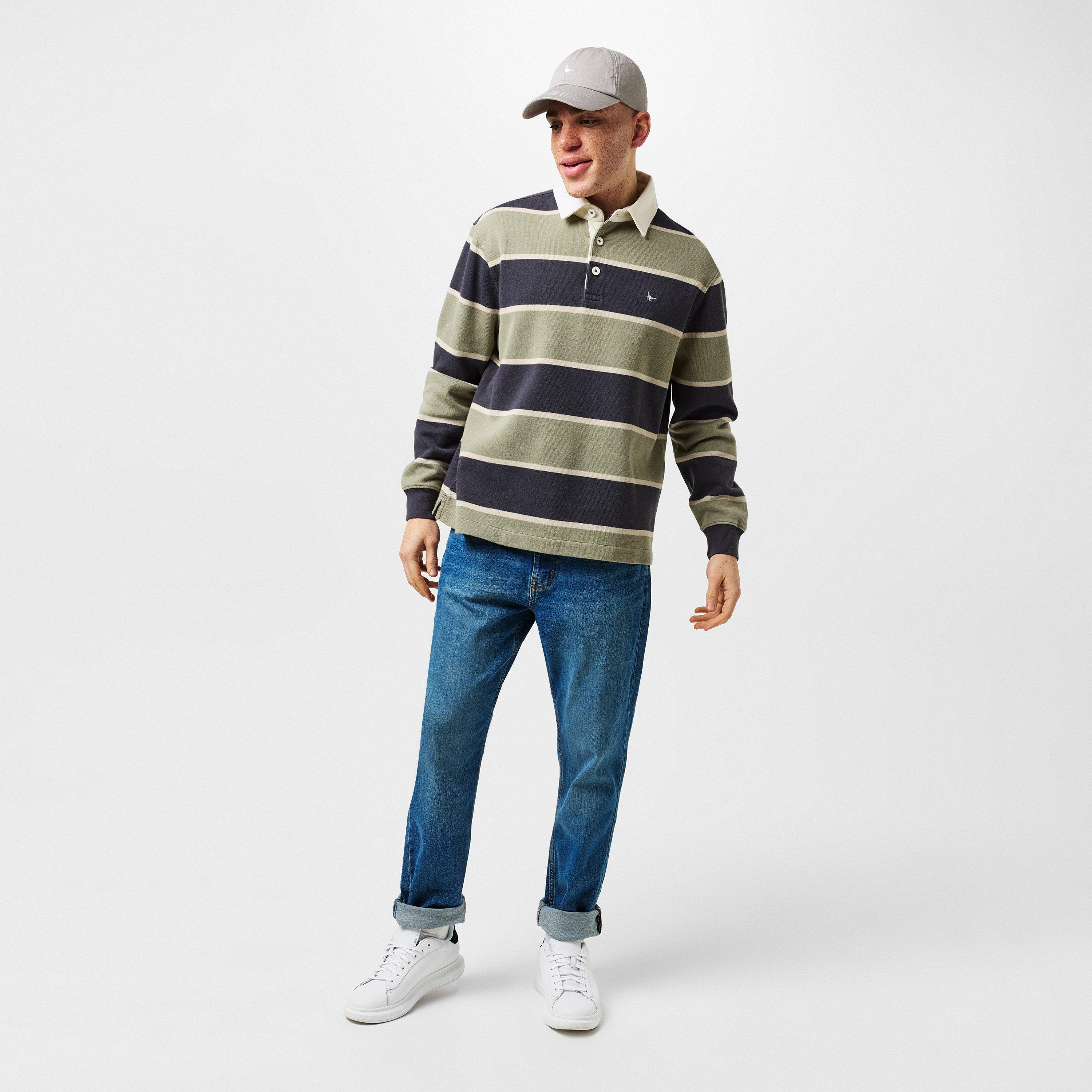 Rauchige Olive - Jack Wills - Stripe Crew Sweatshirt - 6