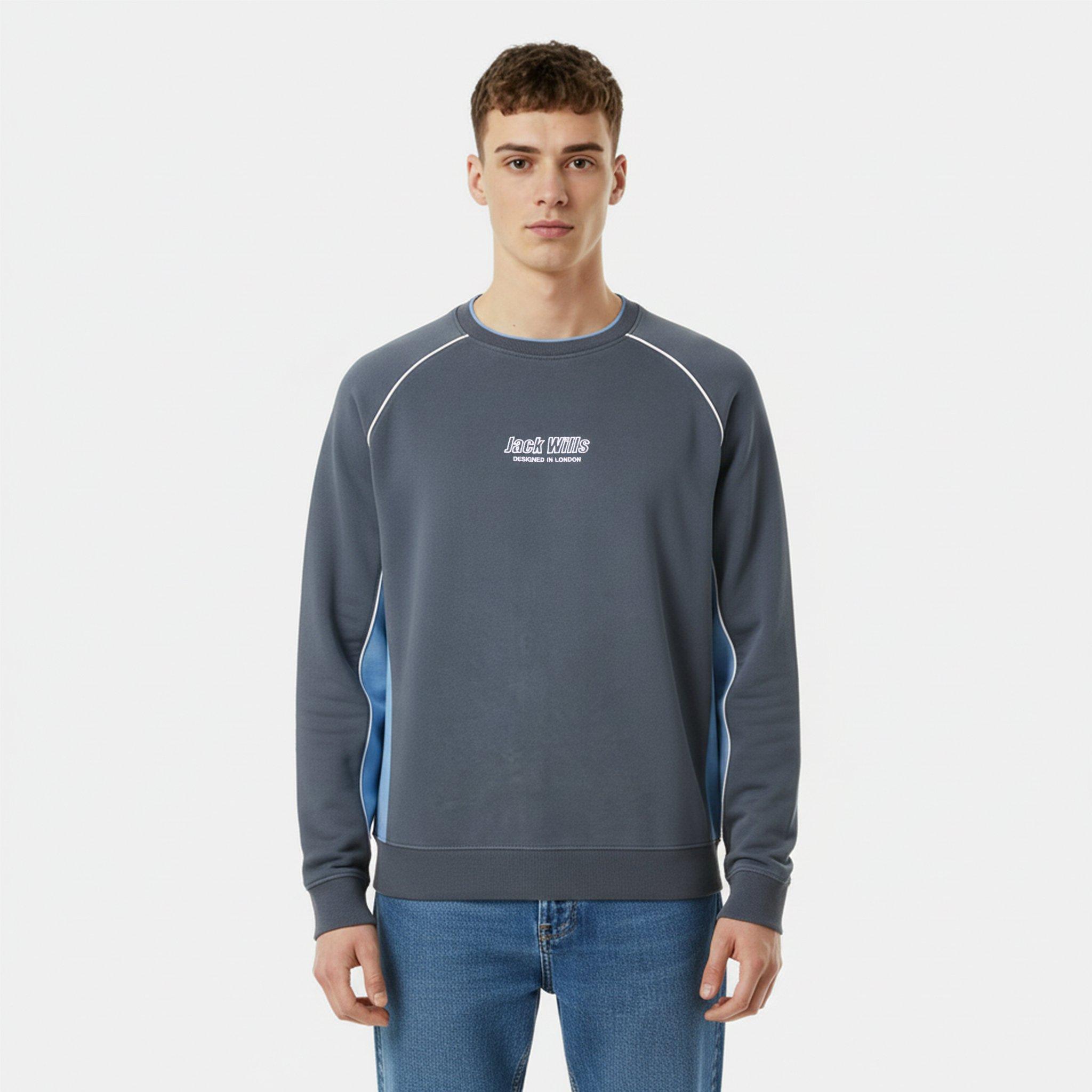 Night Sky - Jack Wills - JW Retro Sport Crew Sweatshirt - 3