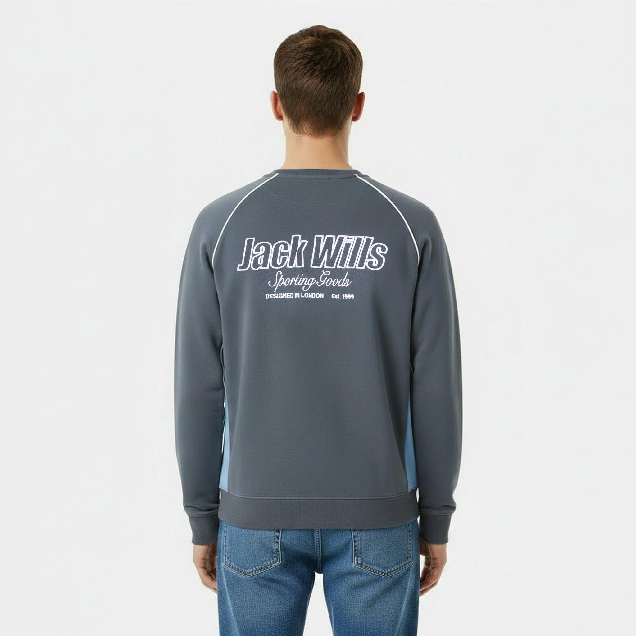 Night Sky - Jack Wills - JW Retro Sport Crew Sweatshirt - 4
