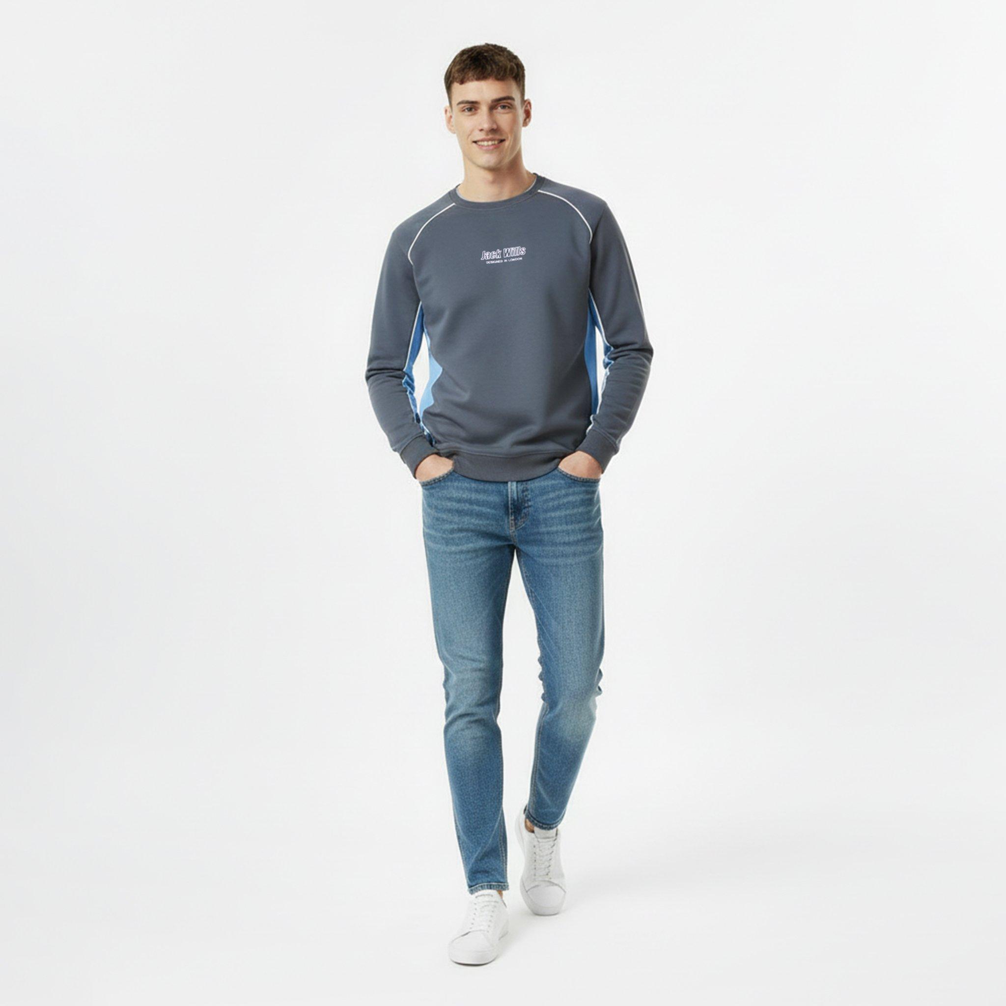 Night Sky - Jack Wills - JW Retro Sport Crew Sweatshirt - 5