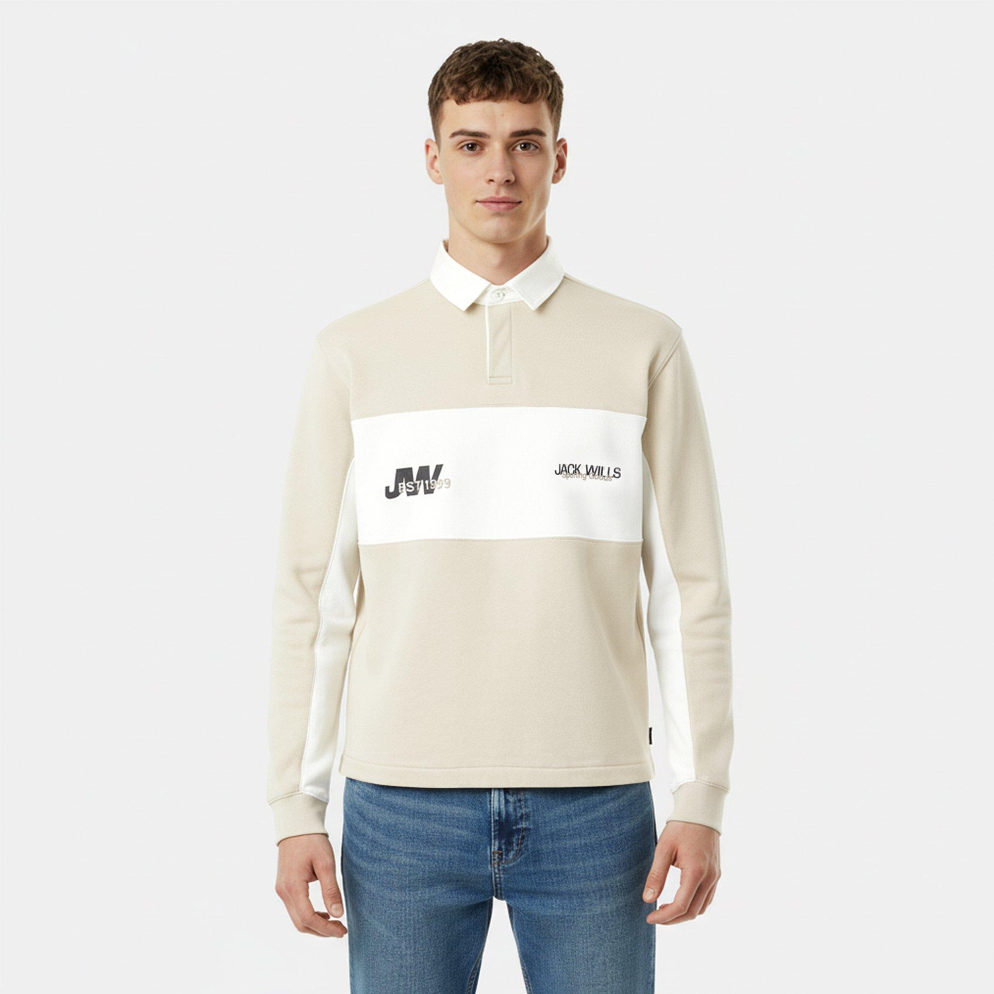 Putty - Jack Wills - Men's JW Logo Crew Sweatshirt - 3
