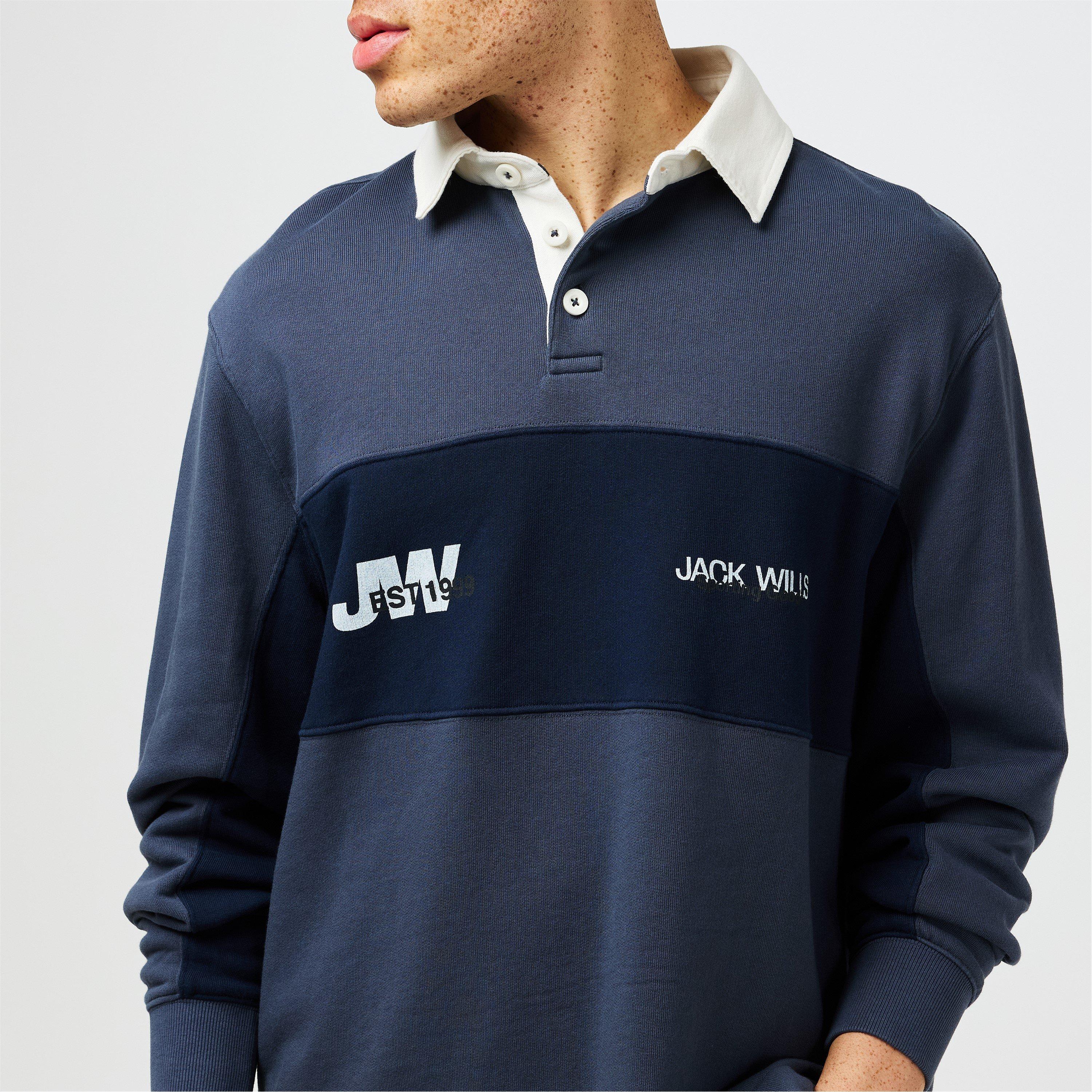 Night Sky - Jack Wills - JW Logo Crew Sweatshirt - 3