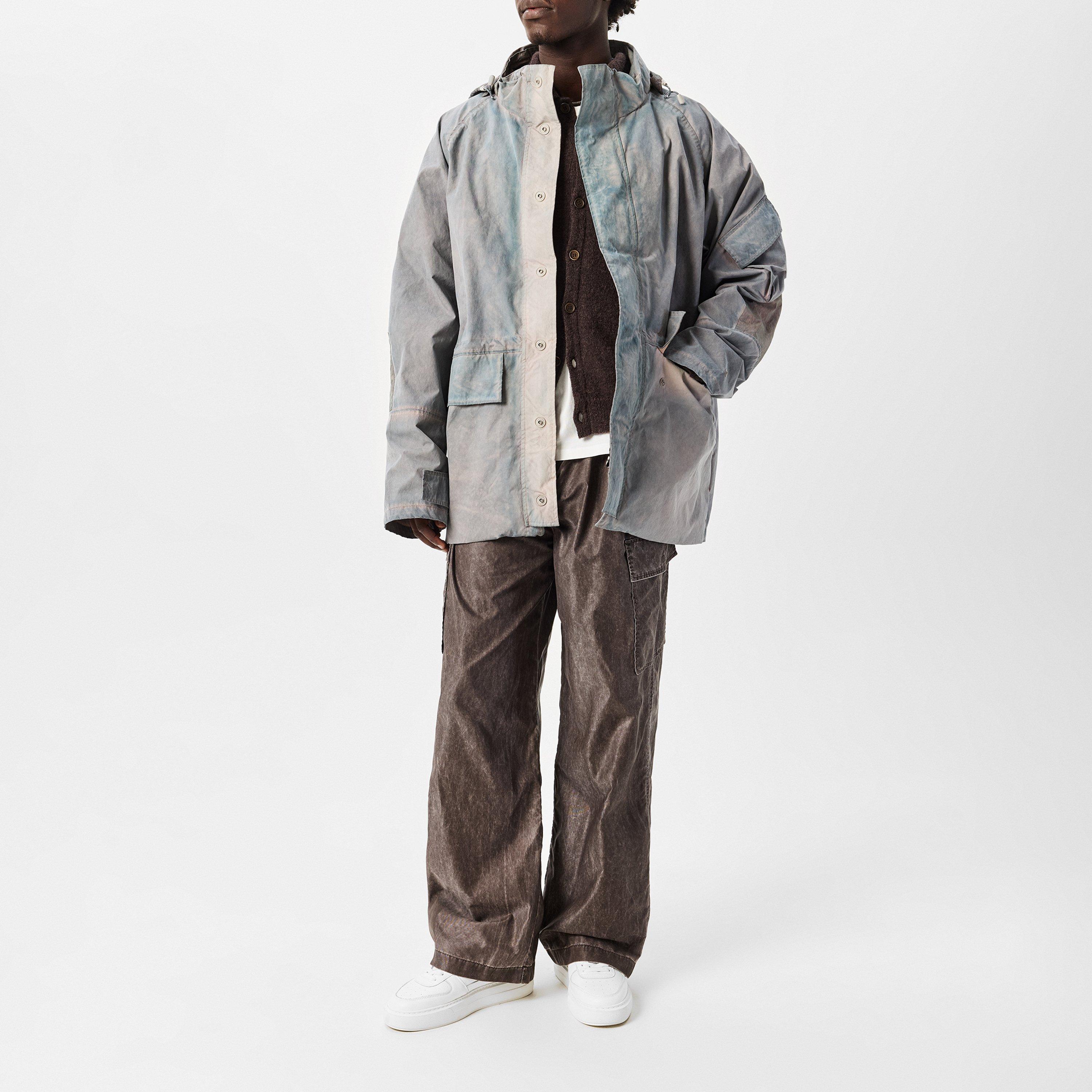 Brwn Wash Nylon - Our Legacy - Men's Relaxed Fit Cargo Trousers - 6