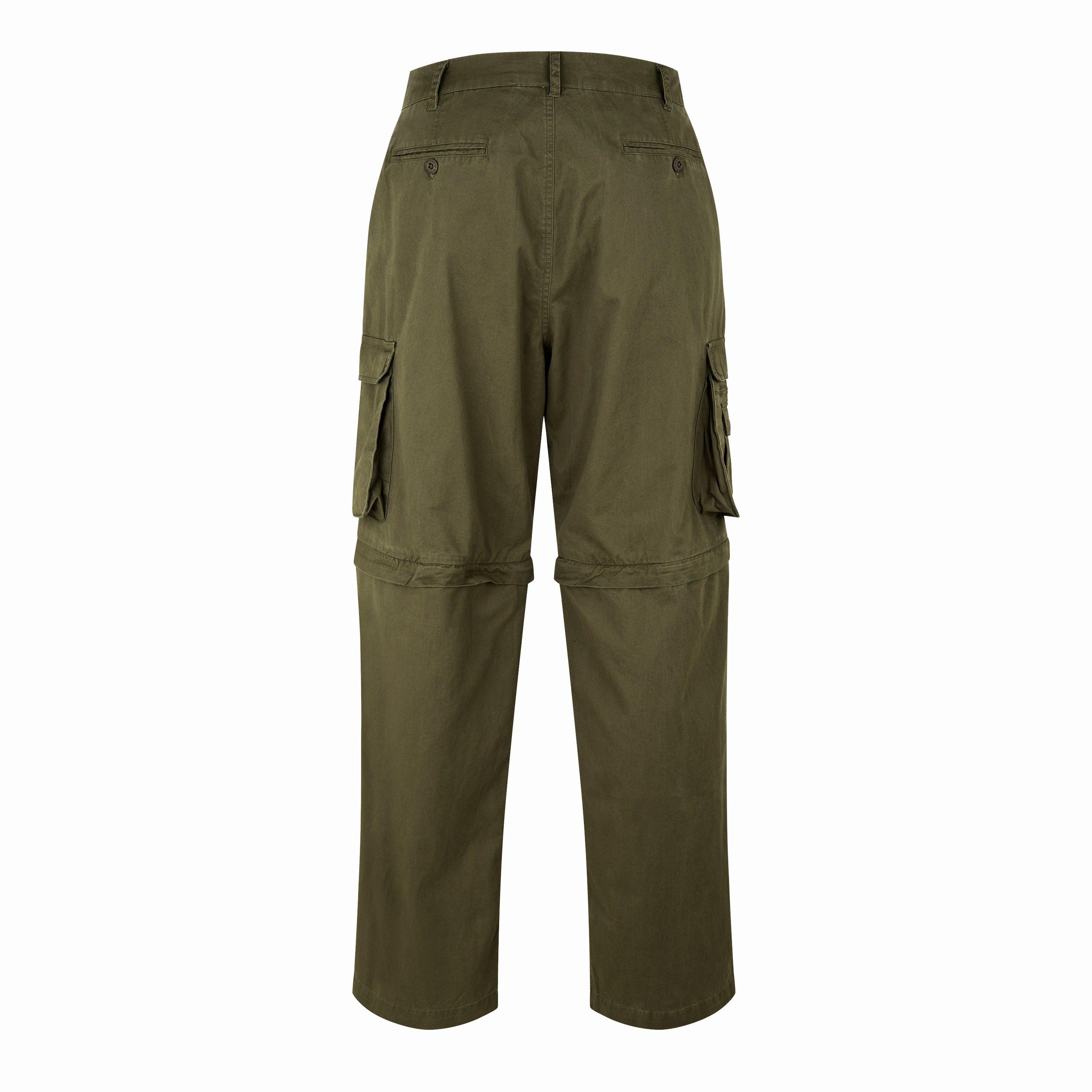Khaki - ICECREAM - Men's Running Dog Cargo Trousers - 2