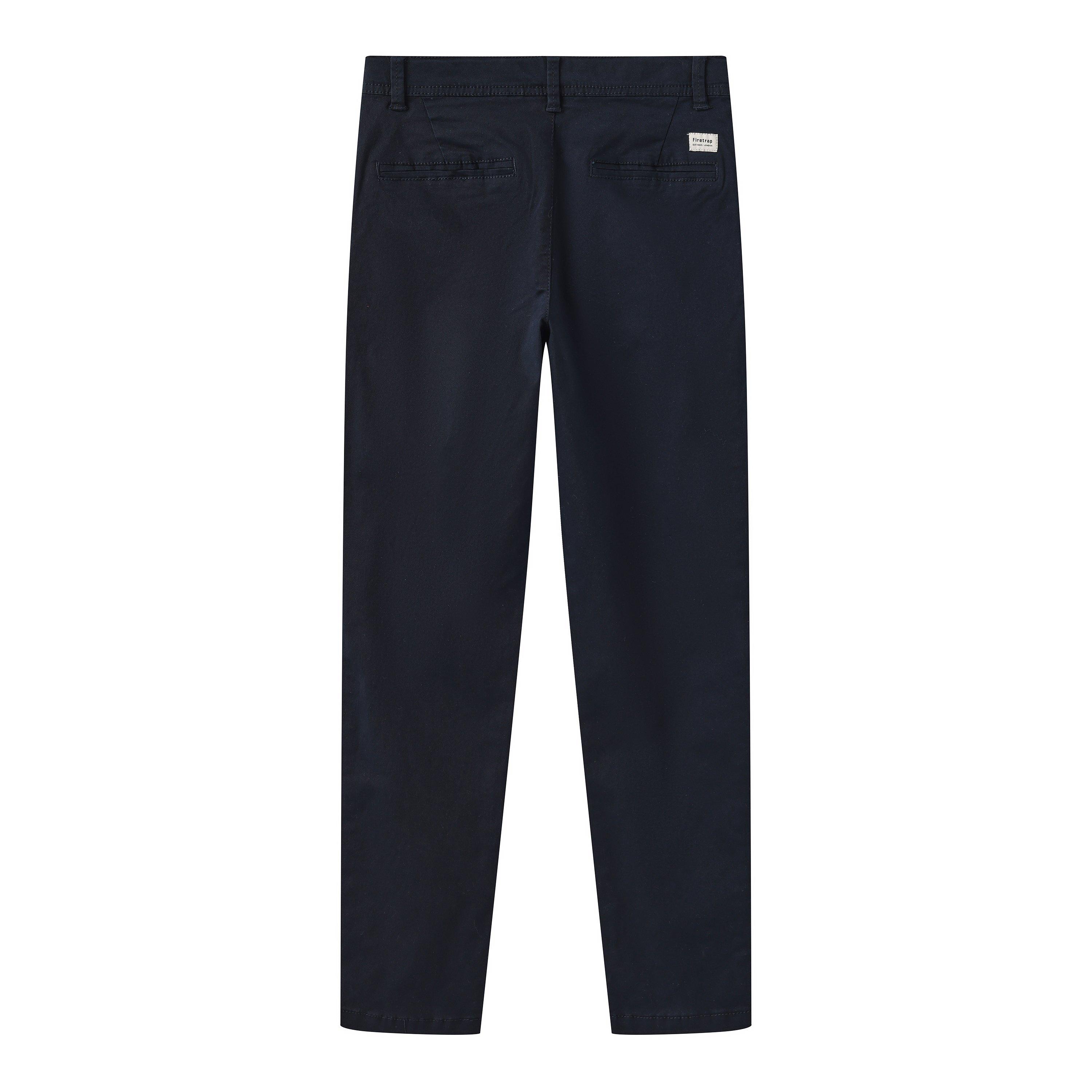 Navy - Firetrap - Chino Trousers Juniors - 2