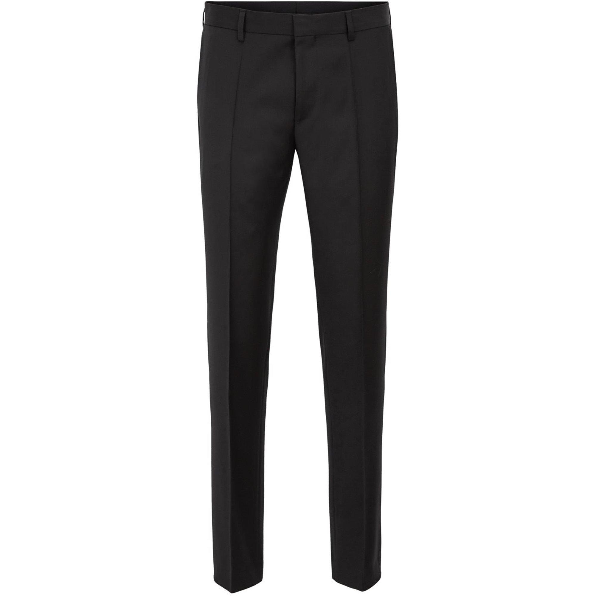 Boss Men's Herringbone Twill Gibson Italian Wool Trousers - Black - 42W R