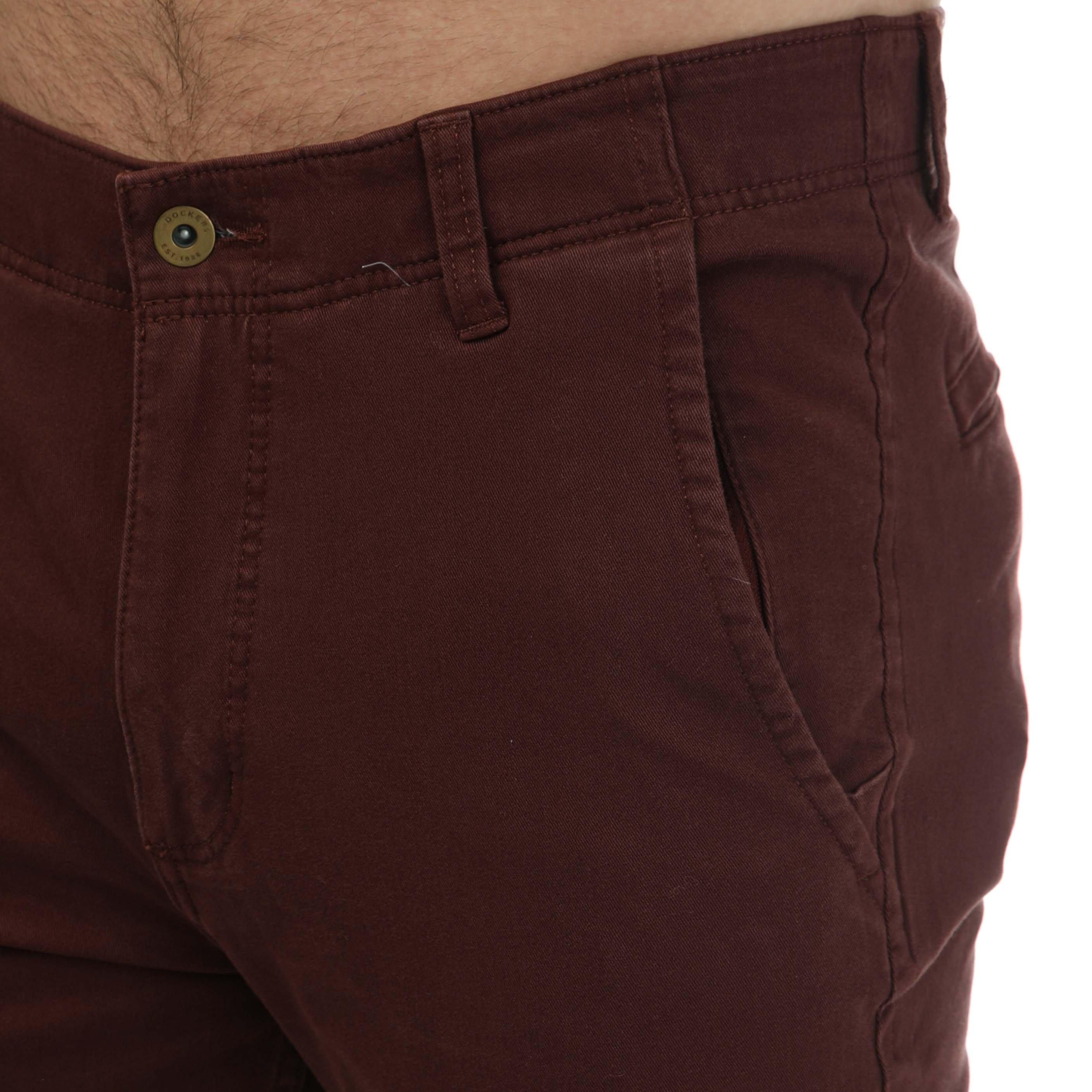 Bttr Chclt - DOCKERS - Men's Alpha Khaki Slim Fit Trousers - 3