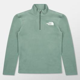 The North Face TEEN GLACIER 1/4 ZIP PO DUCK GREEN