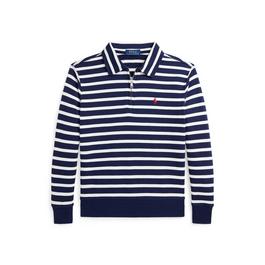 Polo Ralph Lauren StripequarterZip Polo Top Juniors