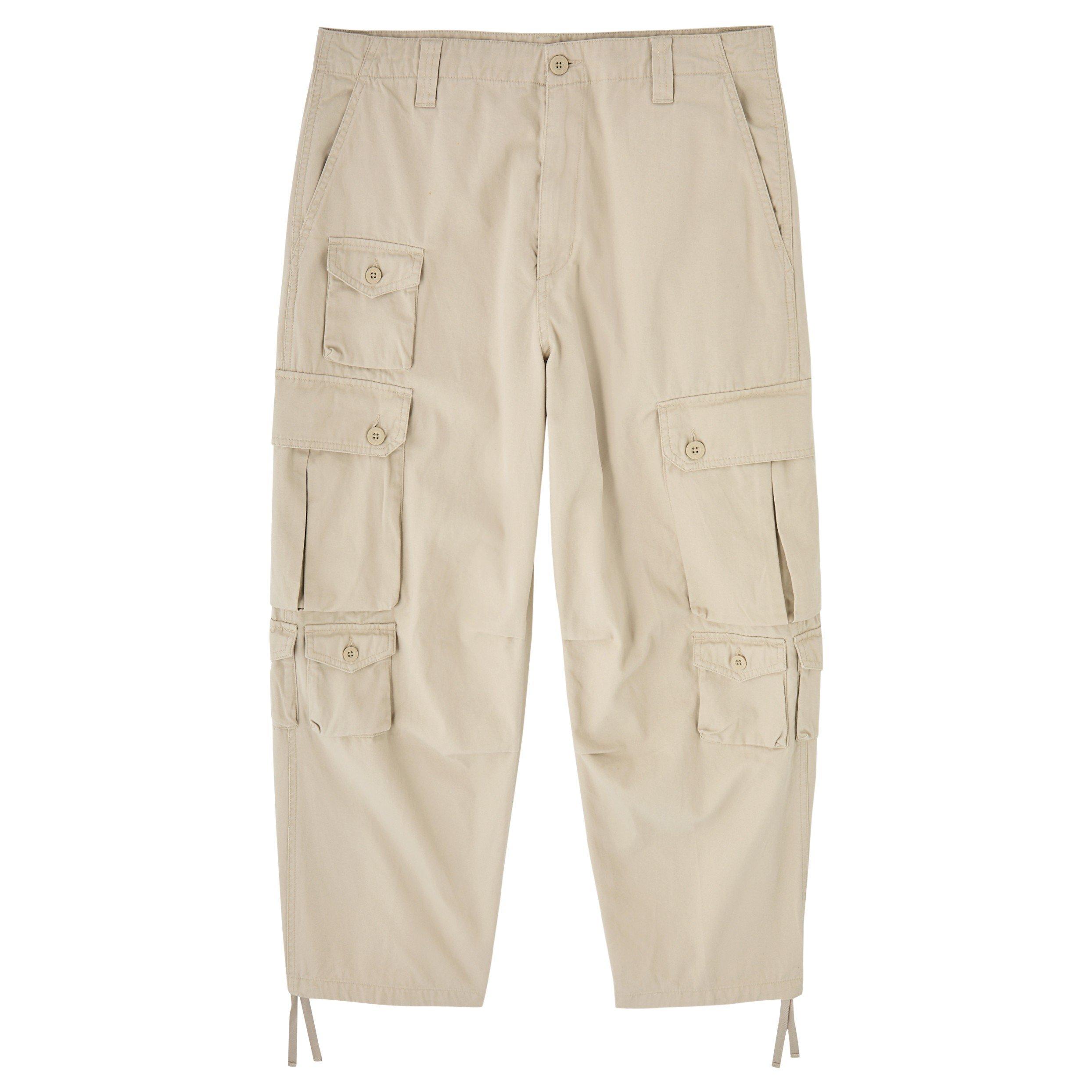 BEIGE - Carhartt - Men's Tracker Pant Cotton Cargo Trousers