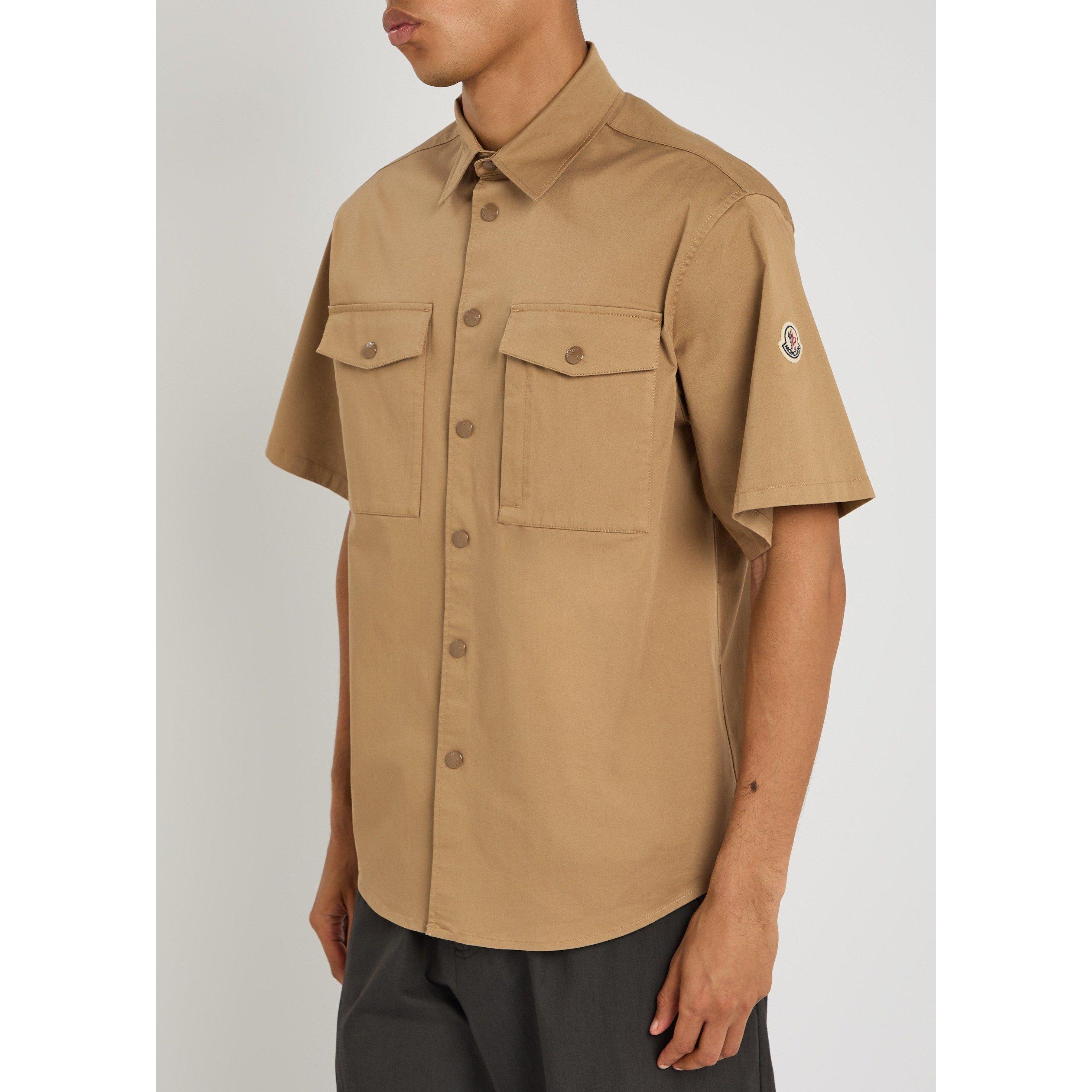 KHAKI - Moncler - MON WESTERN CP SS SHIRT - 2