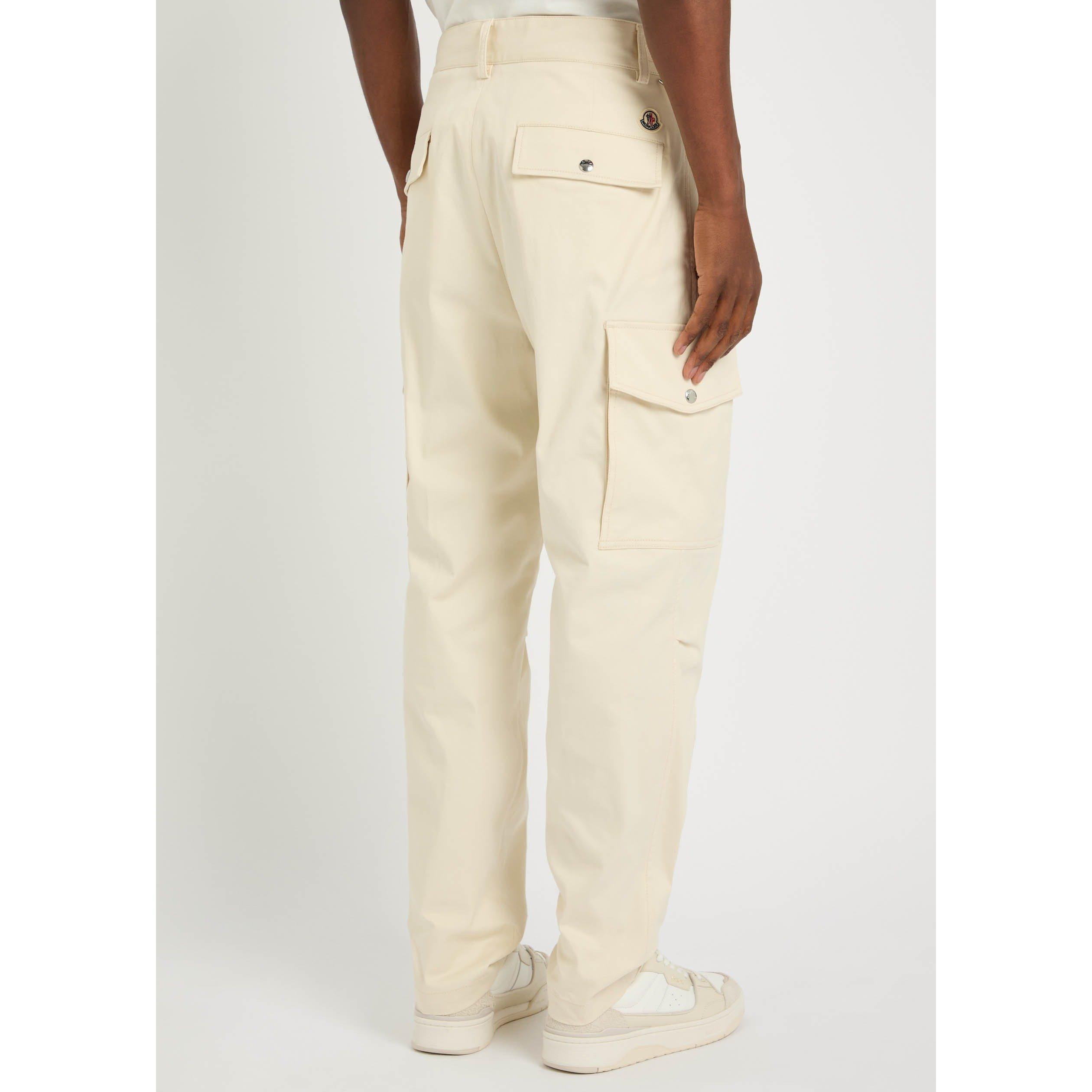 WHITE - Moncler - MON CP COTTON CARGO PANT - 3