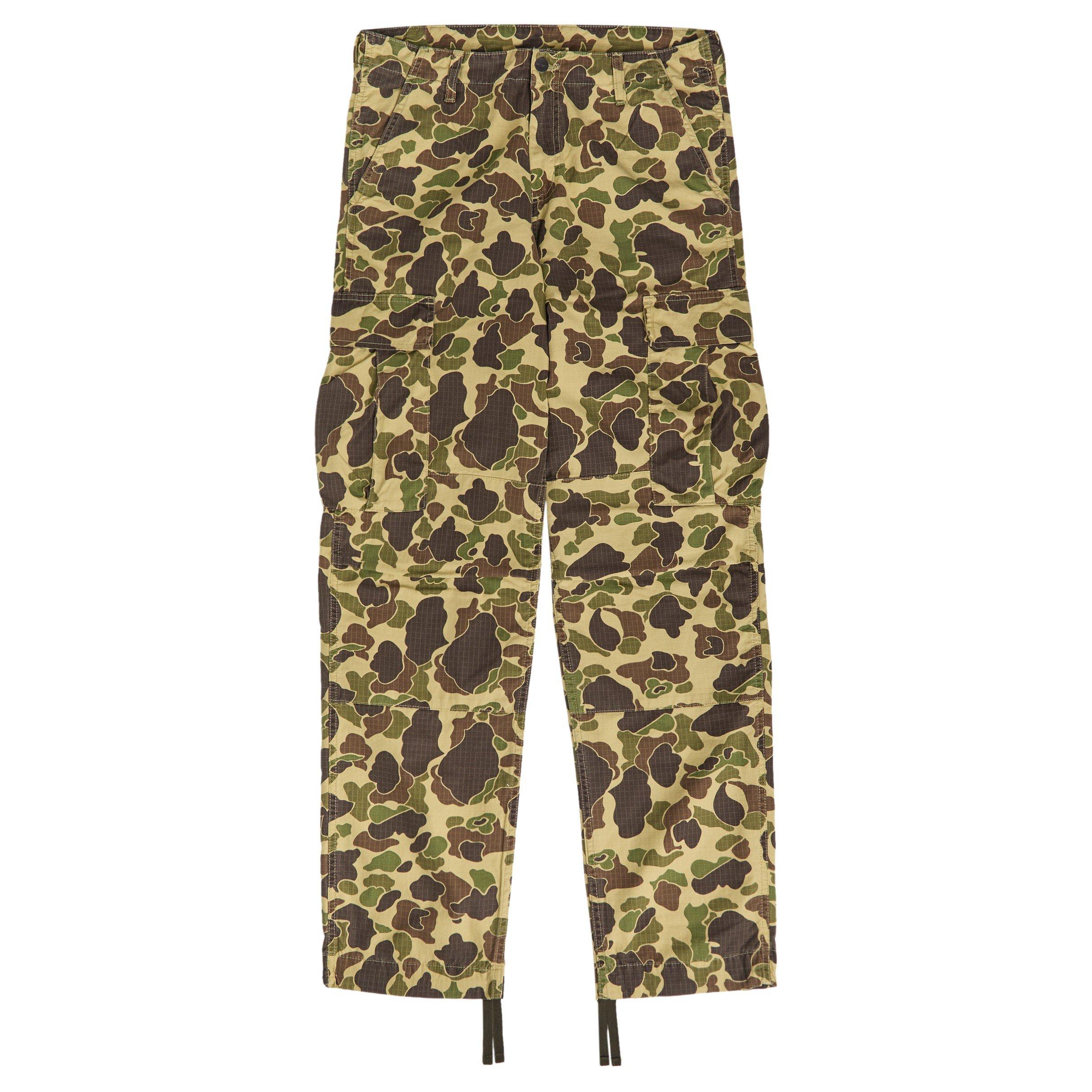 GREEN - Carhartt - CAR DUCK CAMO CARGO PANT - 1