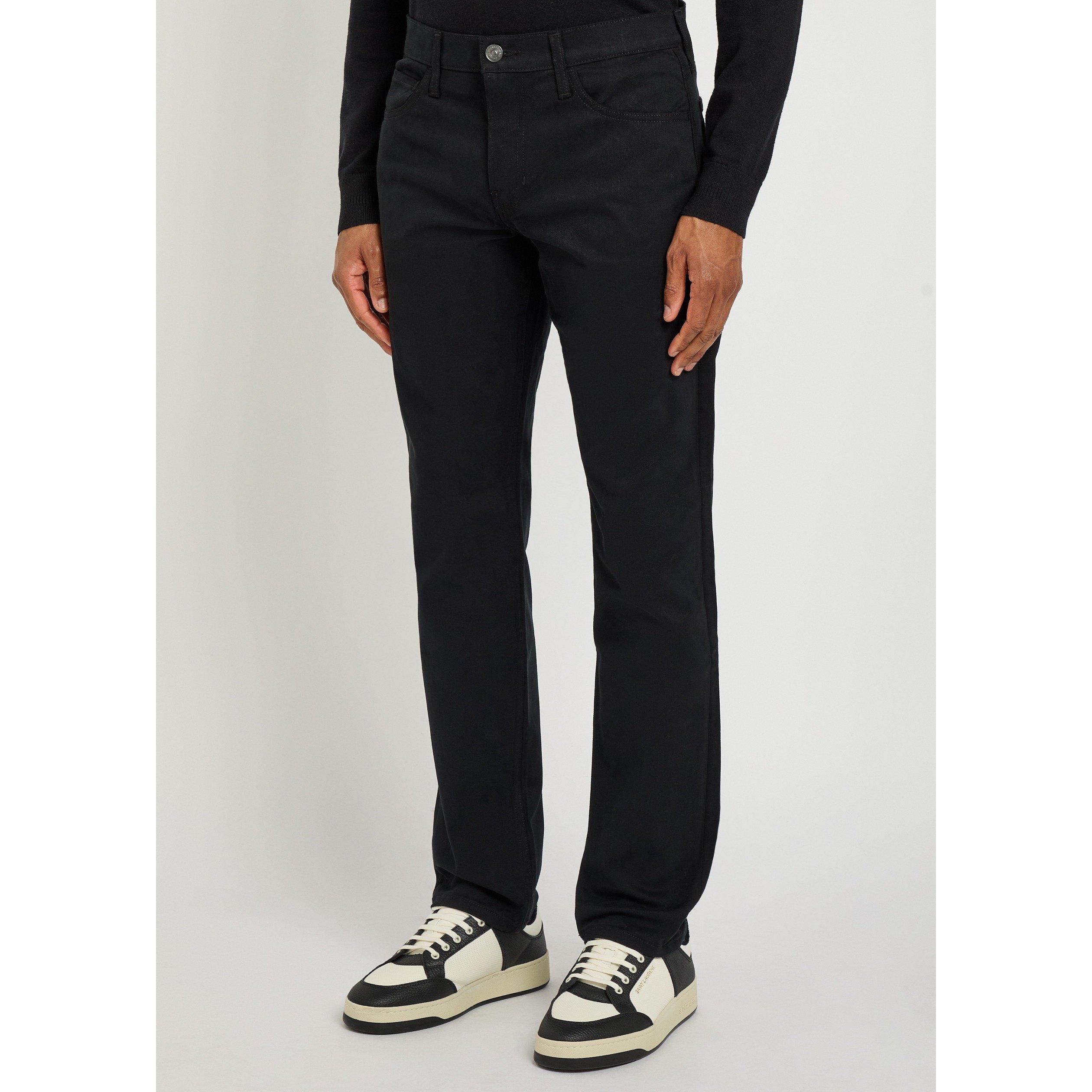 BLACK - Paige - Men's Macneil Cotton Straight-Leg Trousers - 2