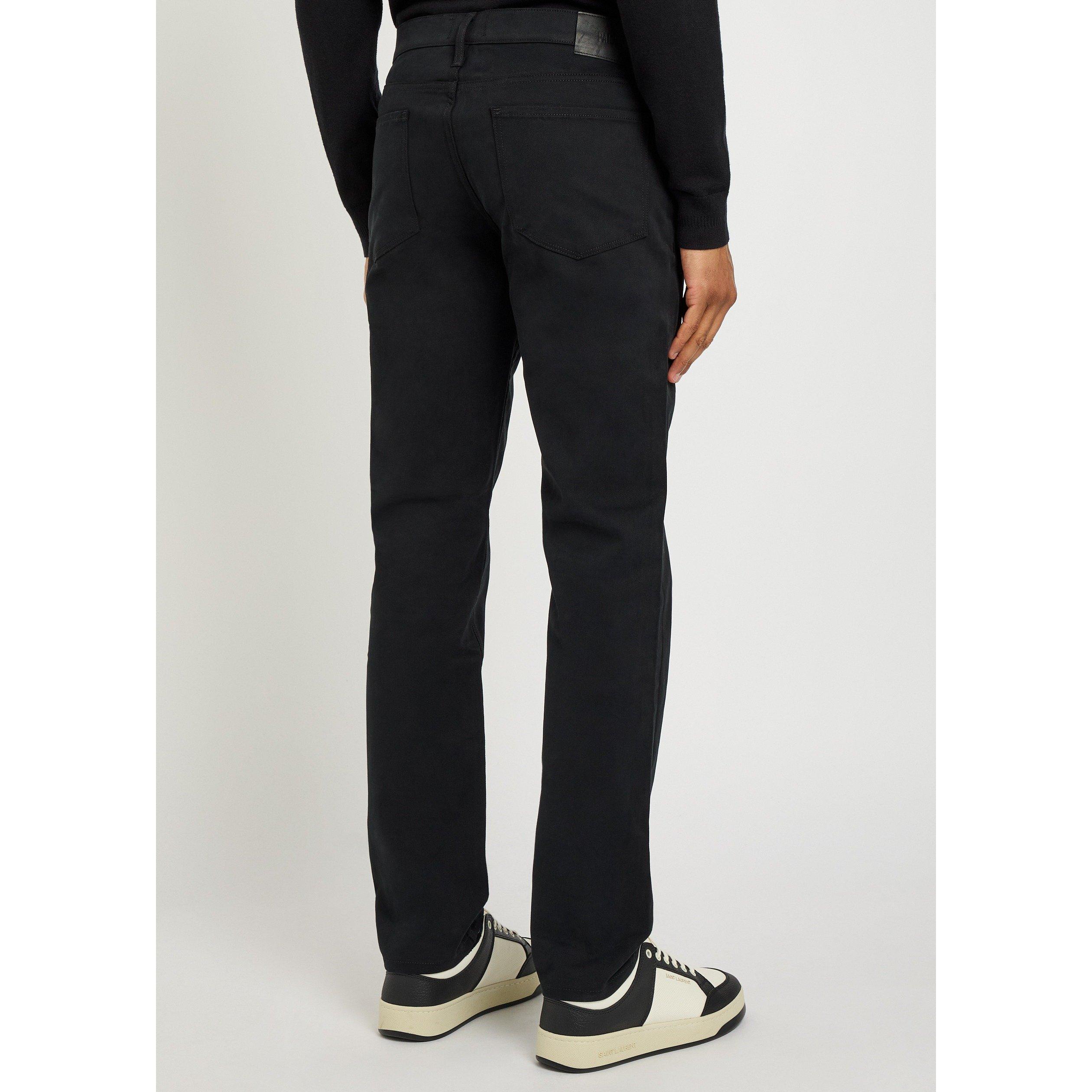 BLACK - Paige - Men's Macneil Cotton Straight-Leg Trousers - 3