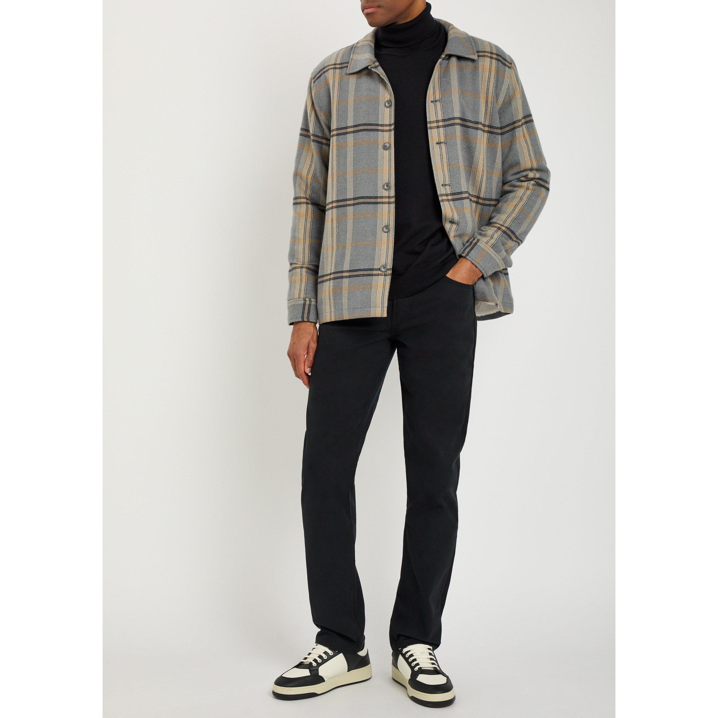 BLACK - Paige - Men's Macneil Cotton Straight-Leg Trousers - 5