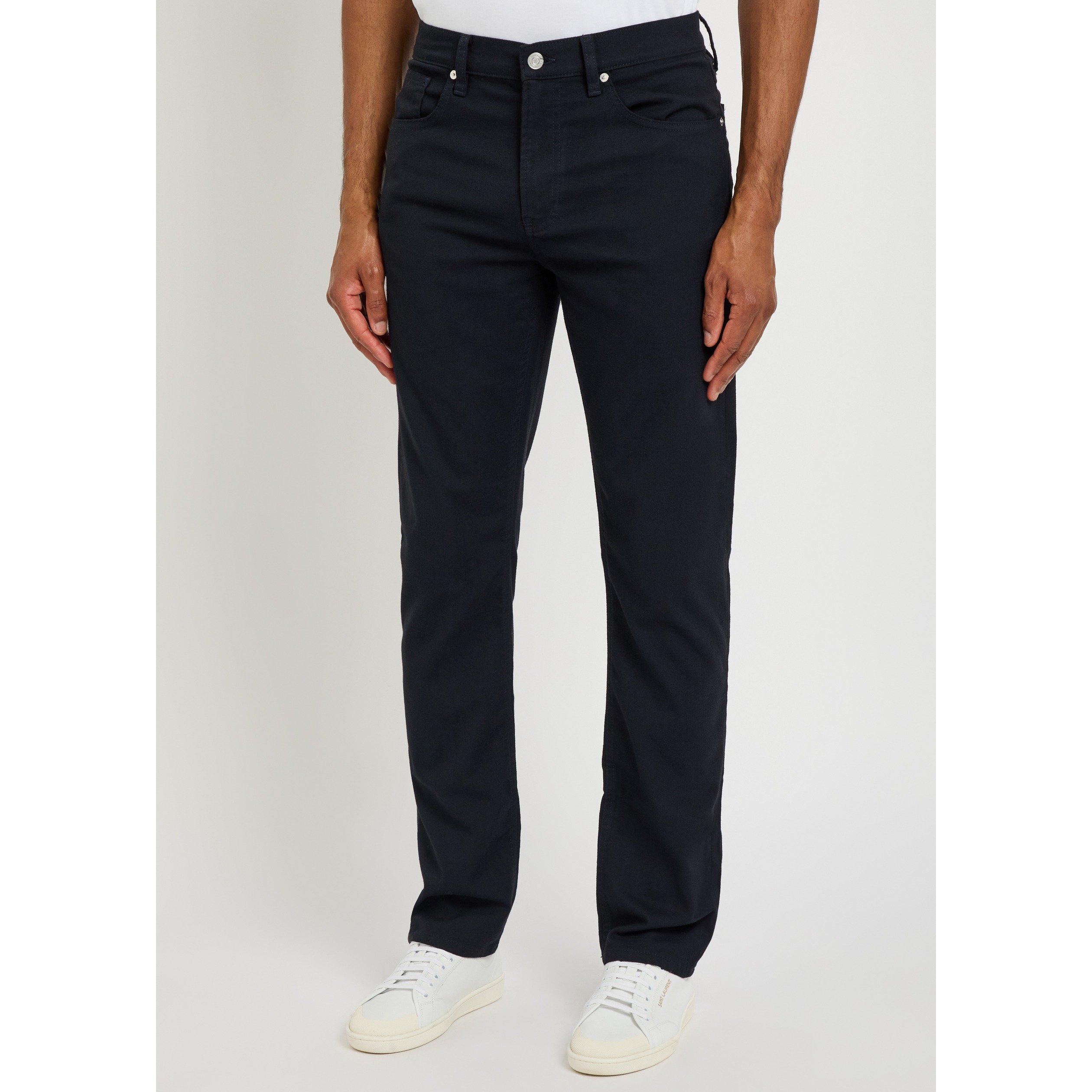 NAVY - Frame - Men's Five Pocket Slim-Fit Straight Leg Trousers - 2