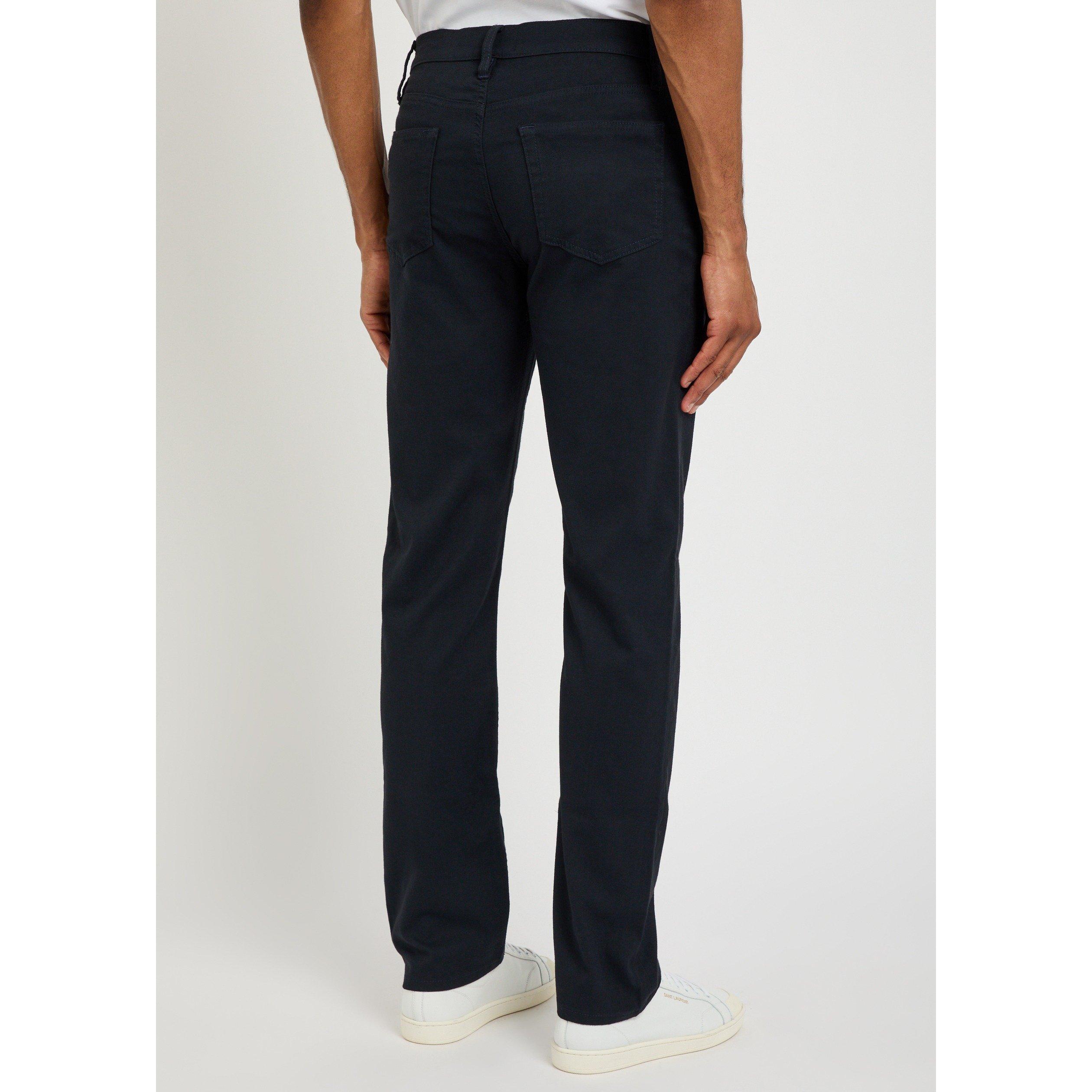 NAVY - Frame - Men's Five Pocket Slim-Fit Straight Leg Trousers - 3