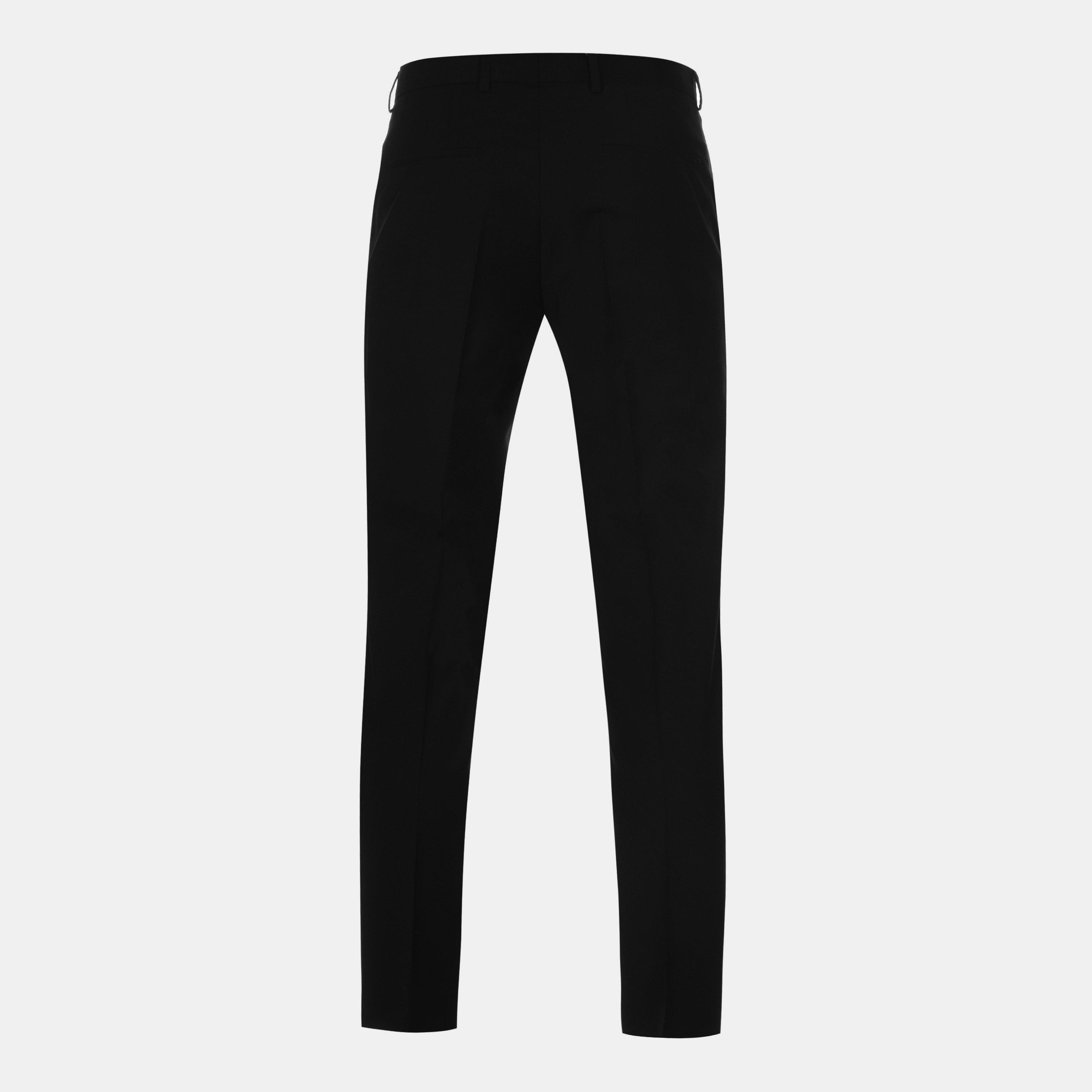 Black 001 - Hugo - Men's Getlin Flex Suit Trousers - 2
