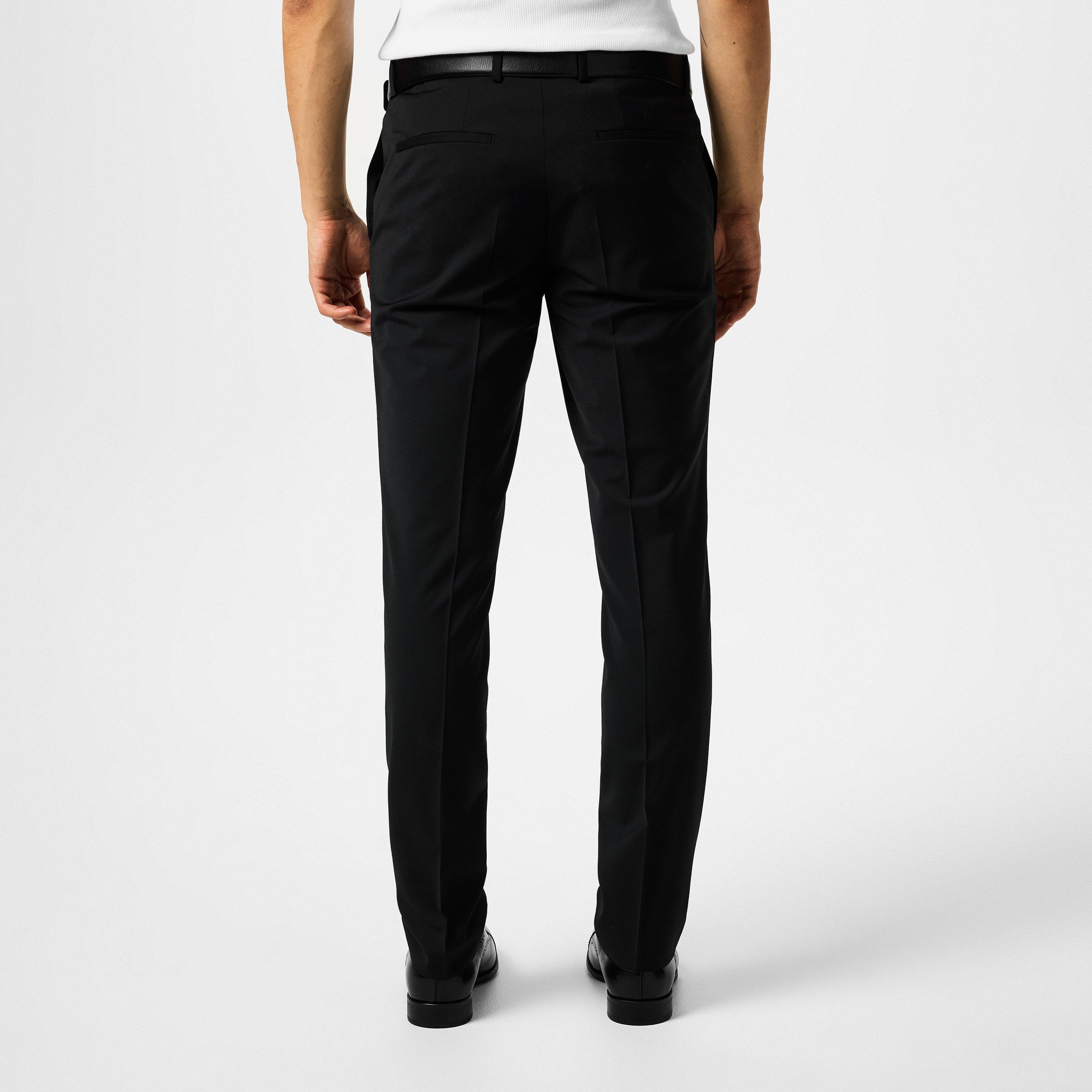 Black 001 - Hugo - Men's Getlin Flex Suit Trousers - 4