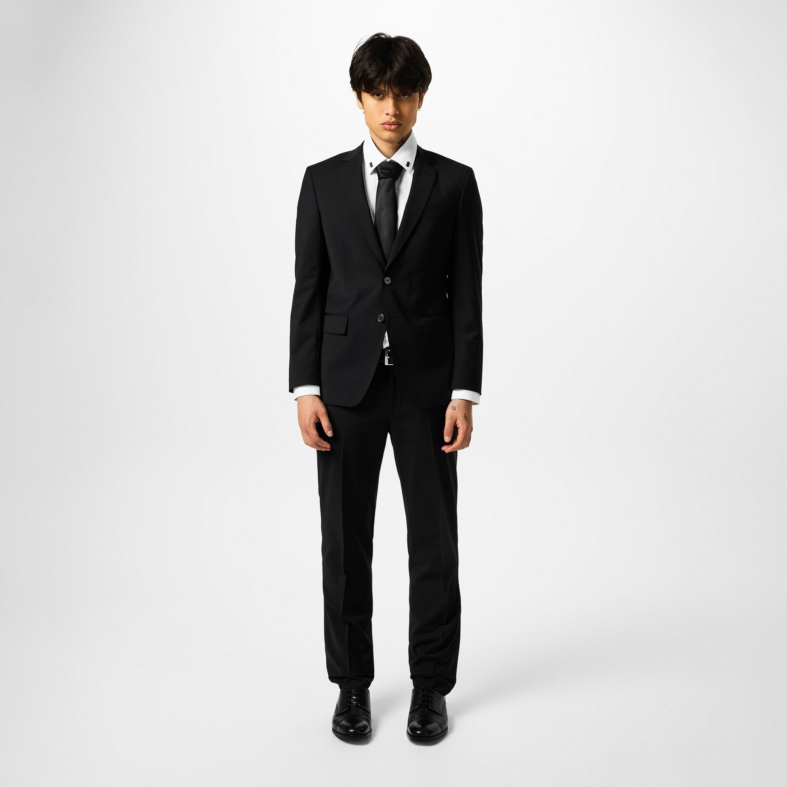Black 001 - Hugo - Men's Getlin Flex Suit Trousers - 6