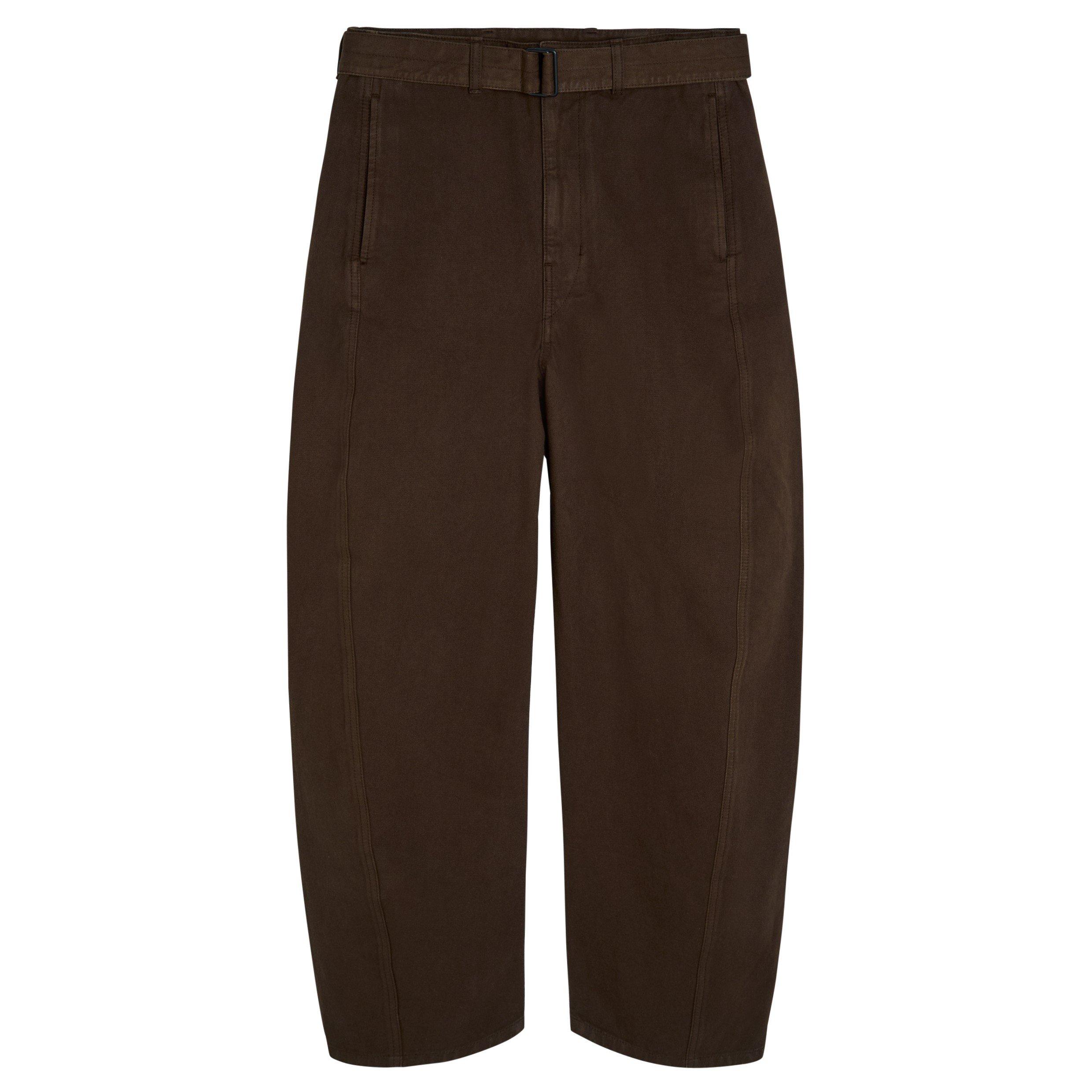 BROWN - Lemaire - LEMAIRE TWISTED BELTED PANTS - 1