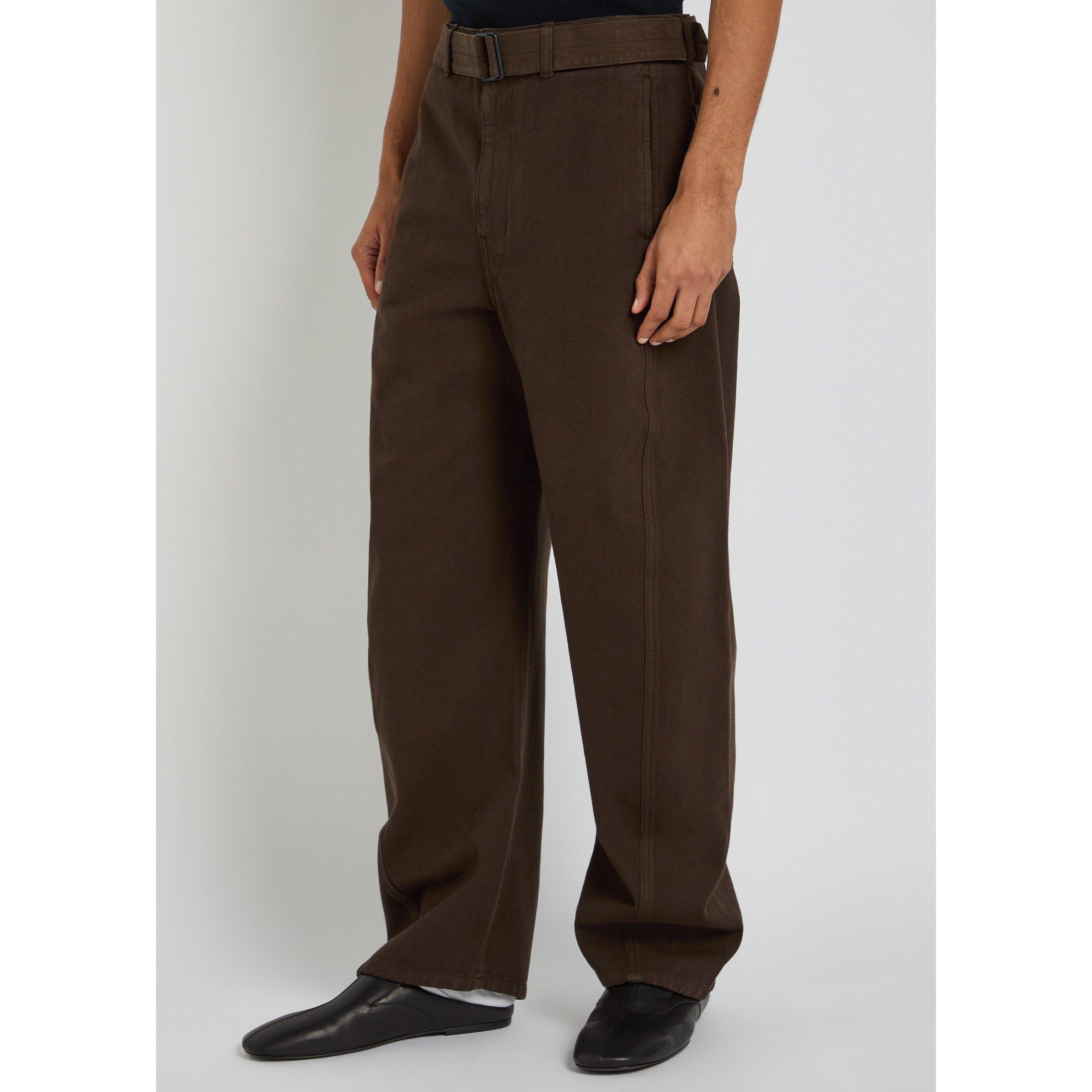BROWN - Lemaire - LEMAIRE TWISTED BELTED PANTS - 2