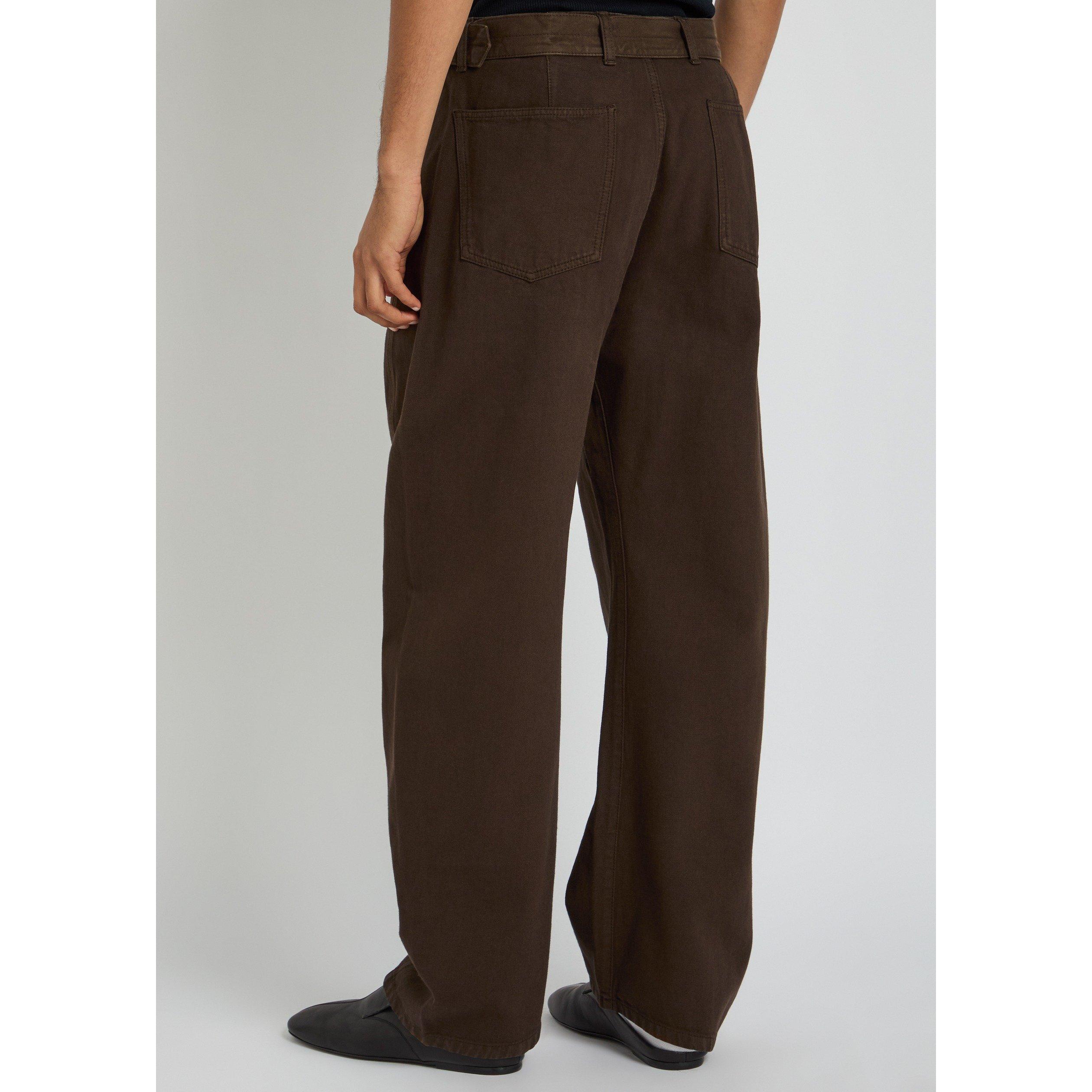 BROWN - Lemaire - LEMAIRE TWISTED BELTED PANTS - 3
