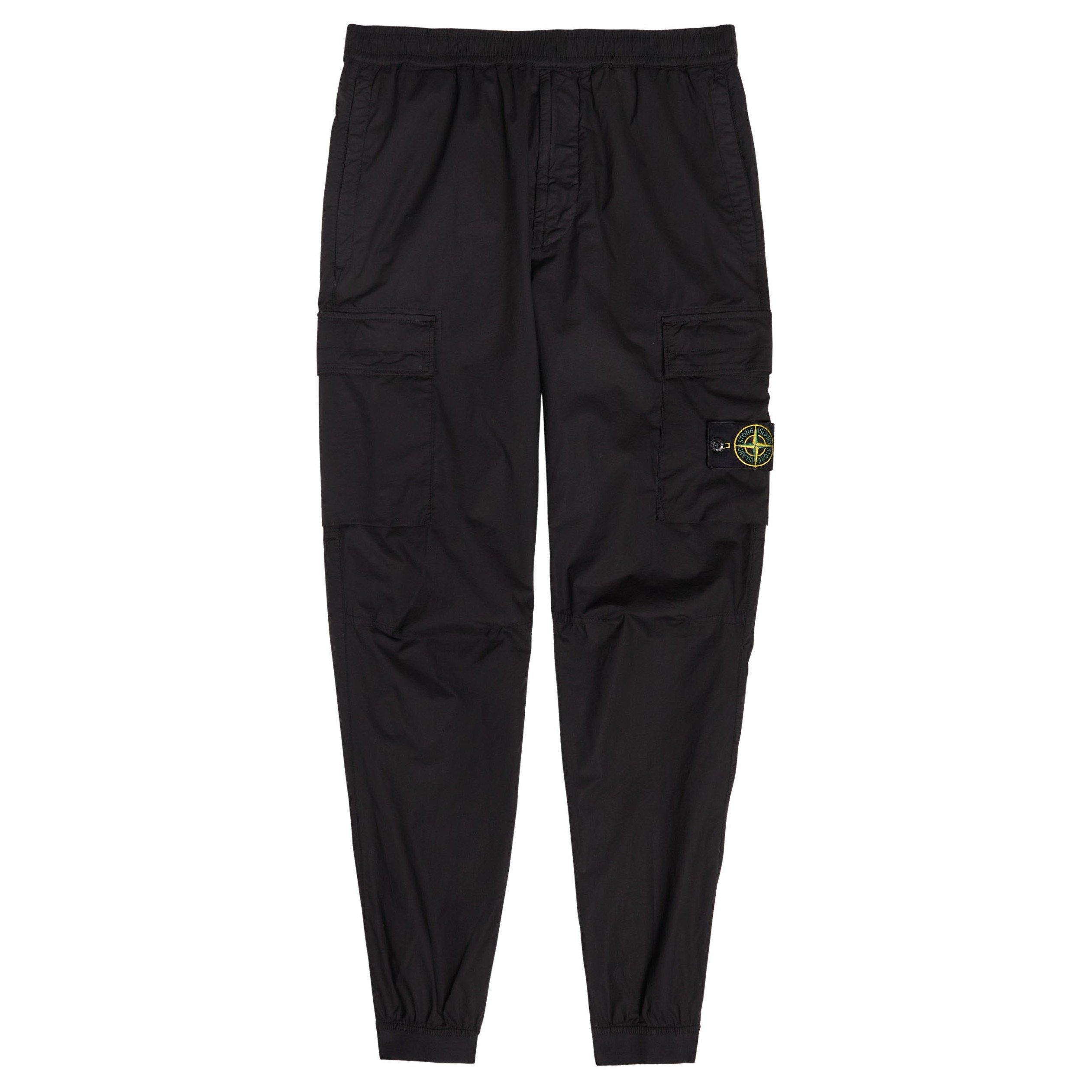 Stone Island Men's Classic Badge Stretch Cotton Cargo Trousers