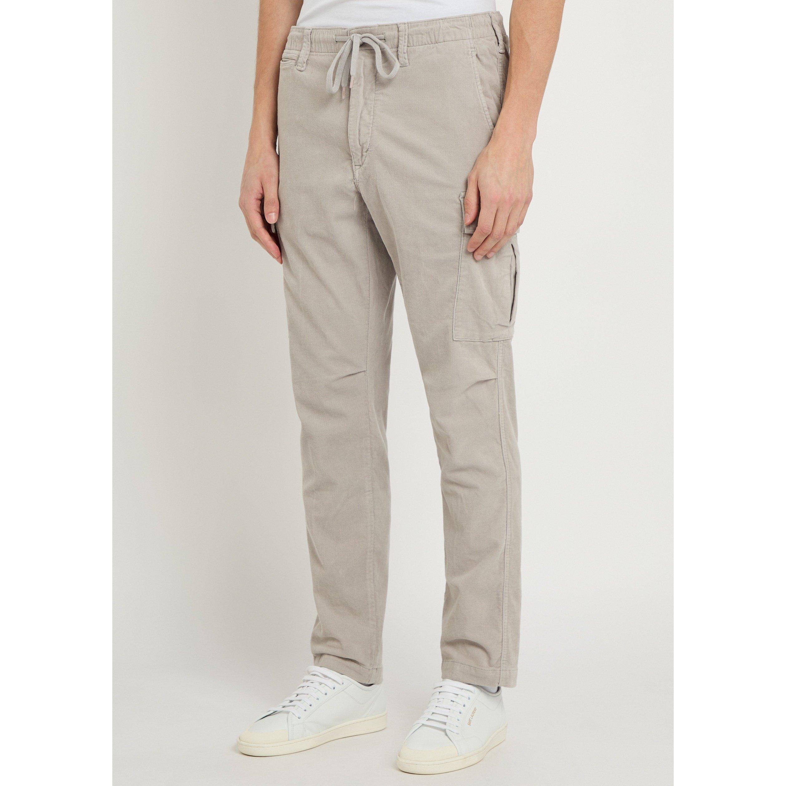 GREY - Polo Ralph Lauren - Men's Cotton Tapered-Fit Cargo Trousers - 2