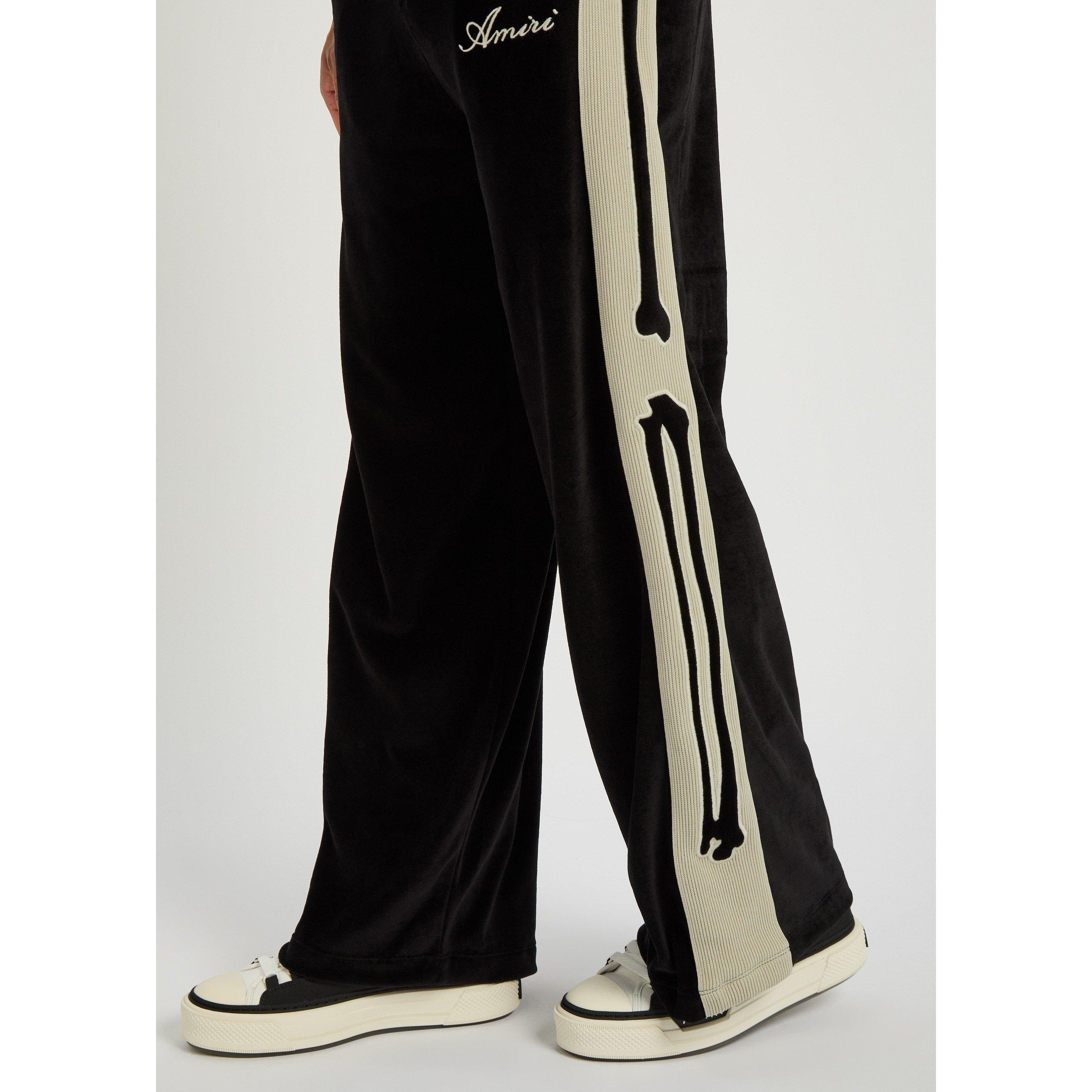 BLACK - Amiri - AMIRI BONES TRACK PANTS - 4