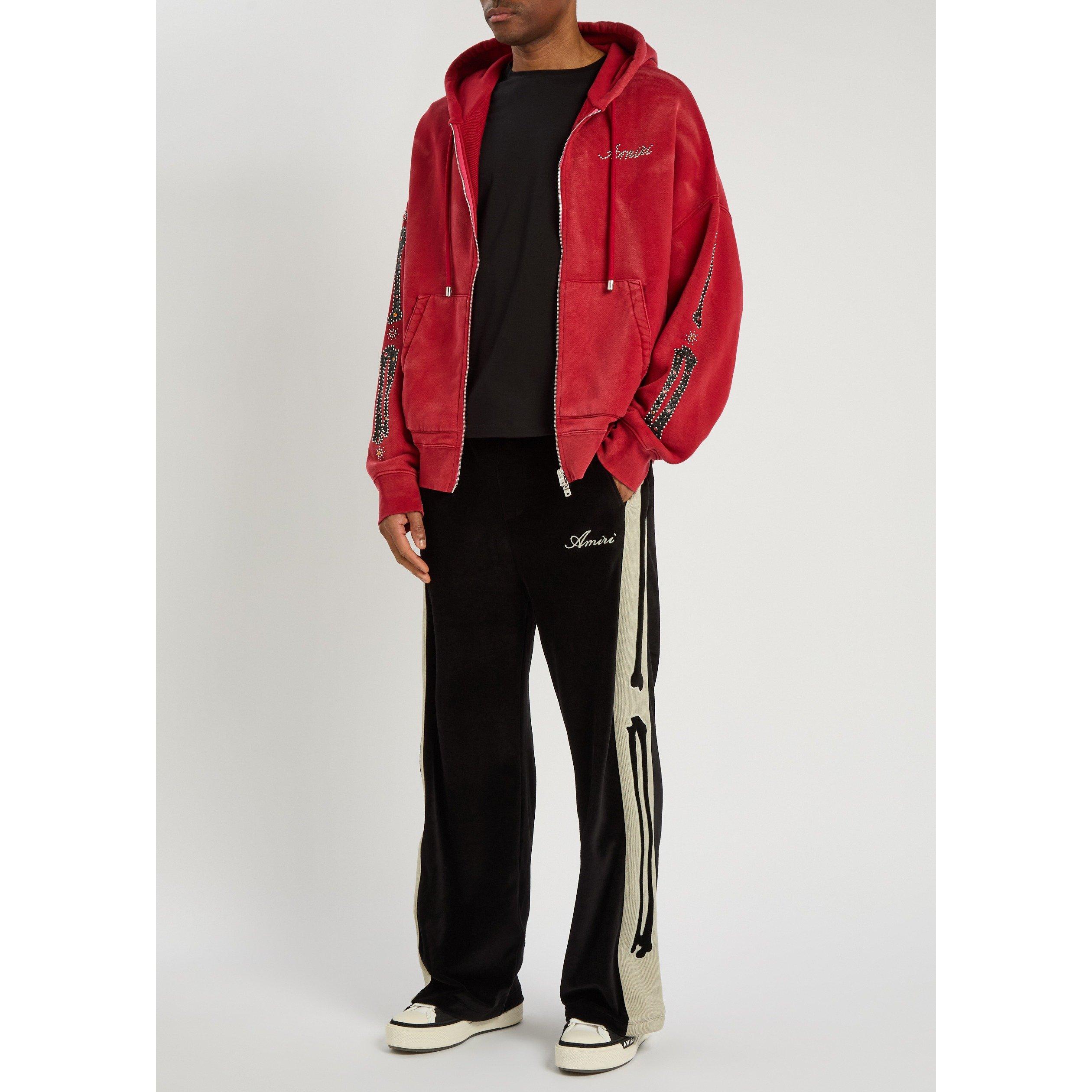 BLACK - Amiri - AMIRI BONES TRACK PANTS - 5