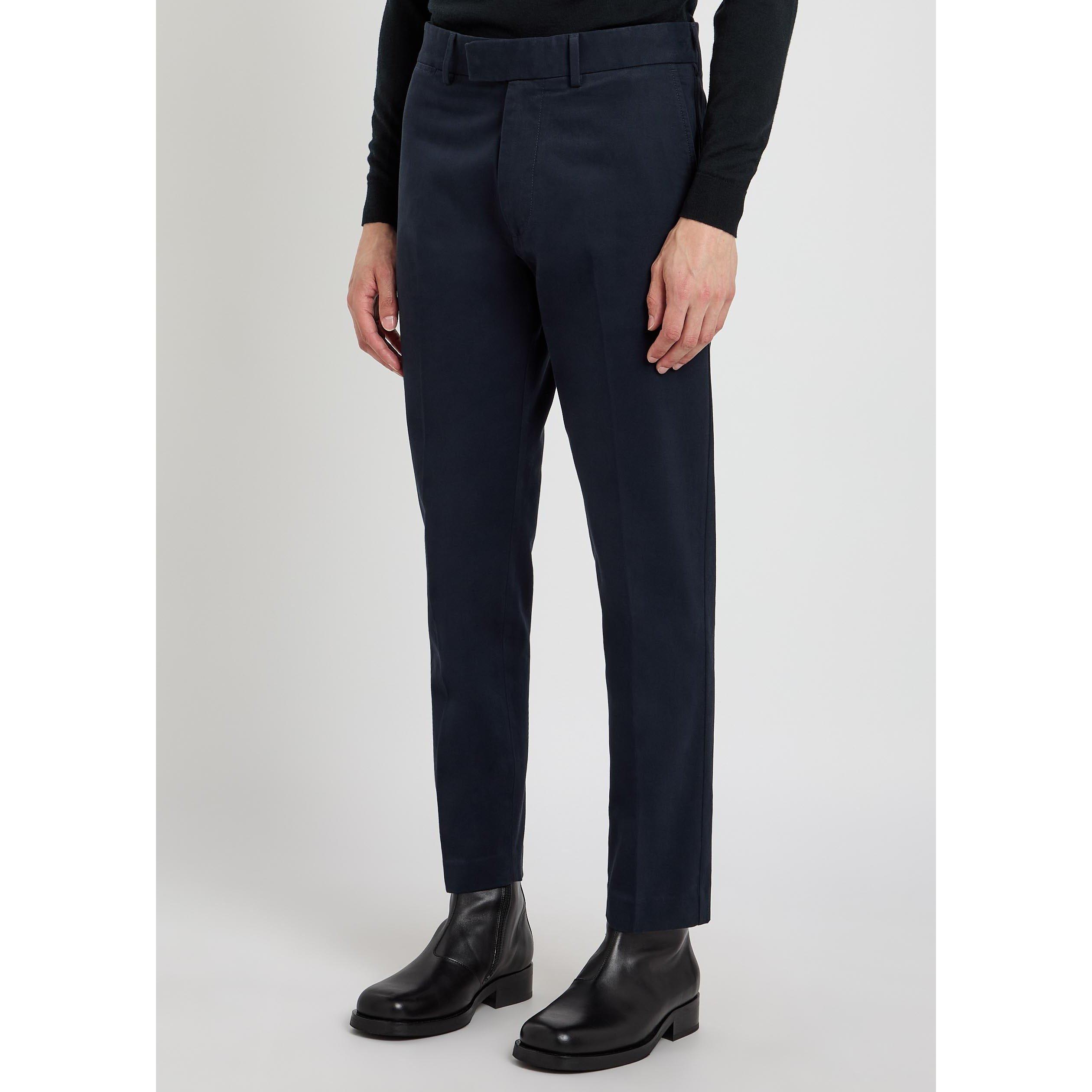 NAVY - Tom Ford - TF BRUSHED COTTON DRILL CHINO - 2