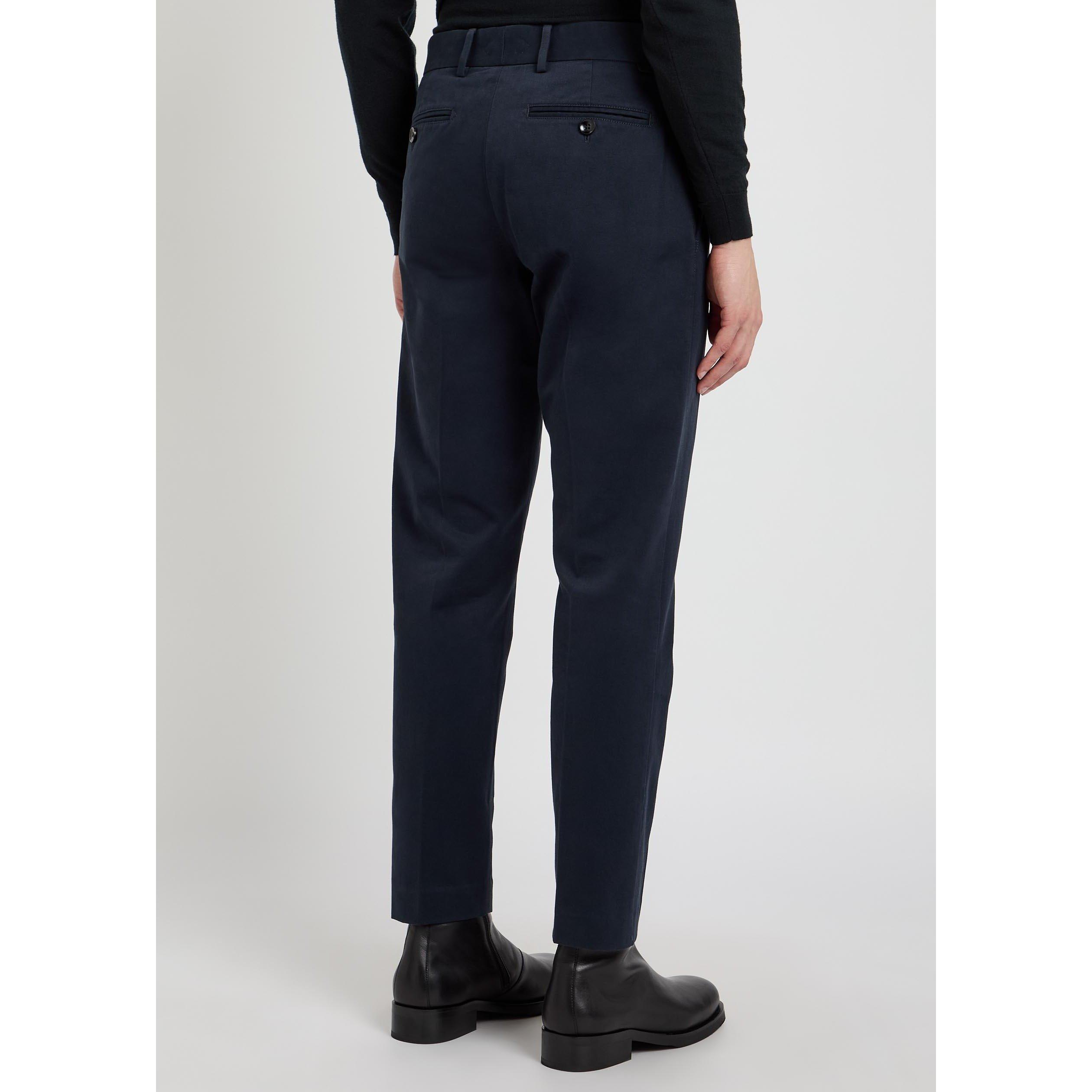 NAVY - Tom Ford - TF BRUSHED COTTON DRILL CHINO - 3