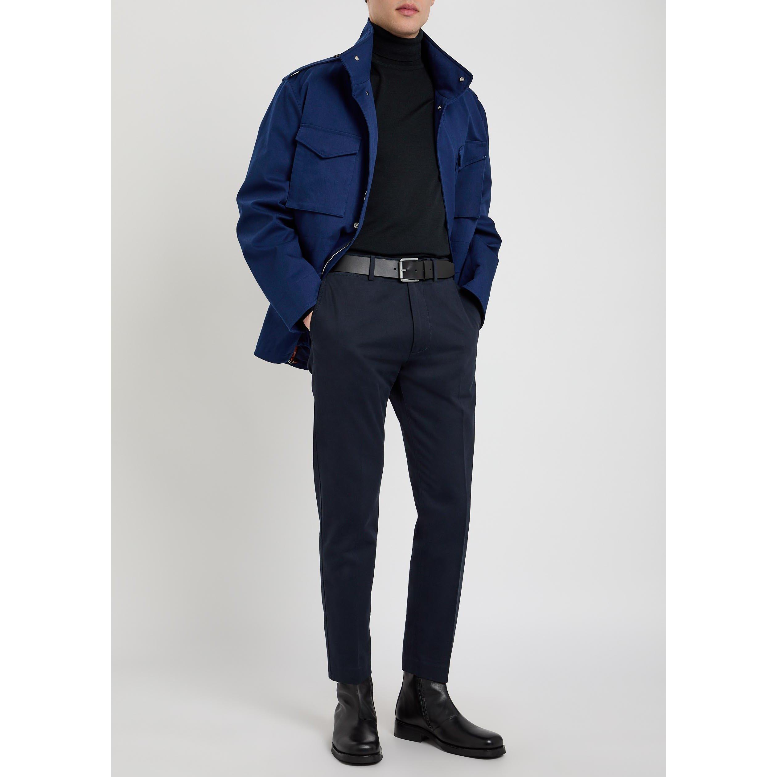 NAVY - Tom Ford - TF BRUSHED COTTON DRILL CHINO - 5